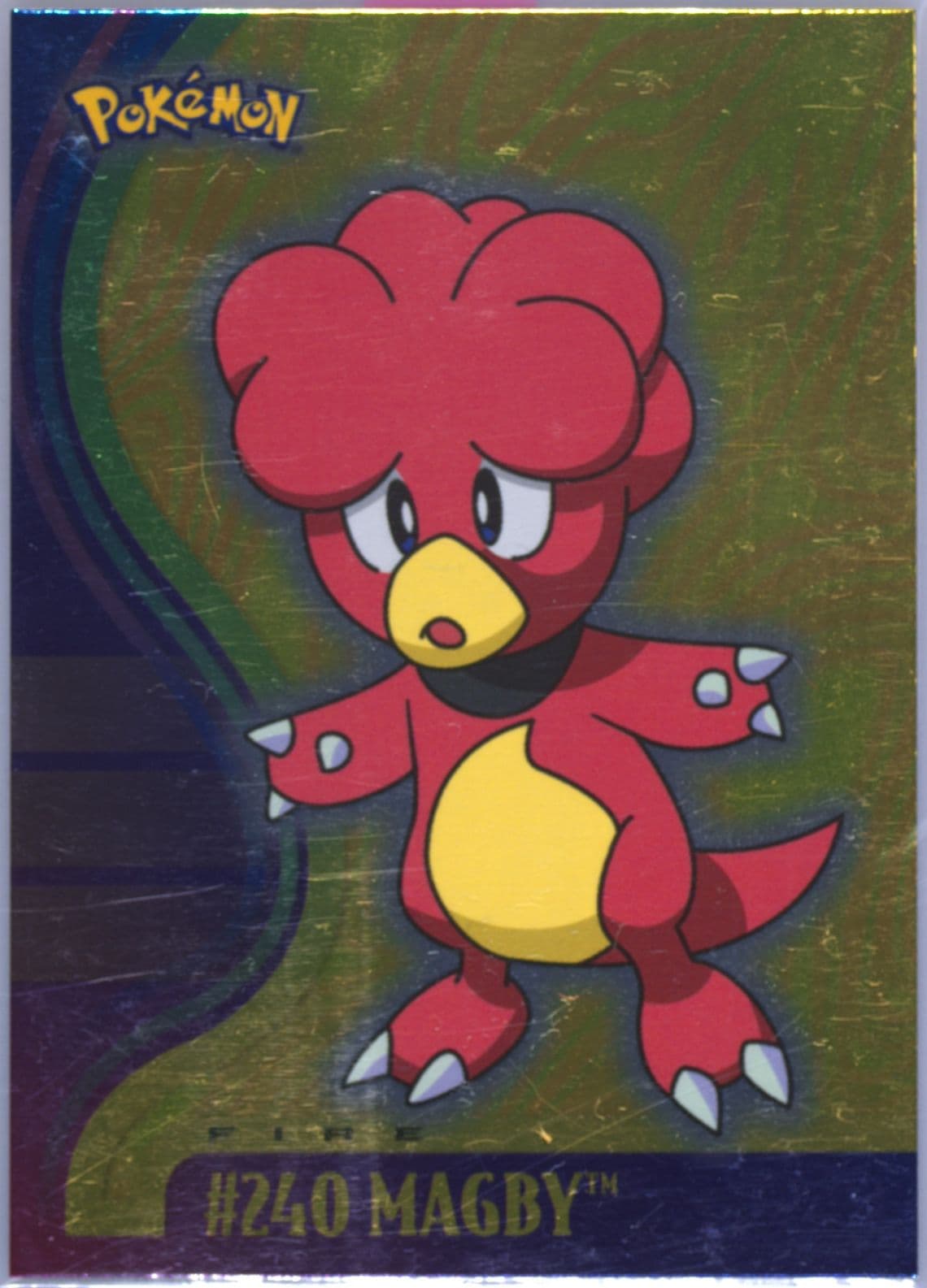 Magby Foil (240) 2001 Topps Pokemon Johto League Champions