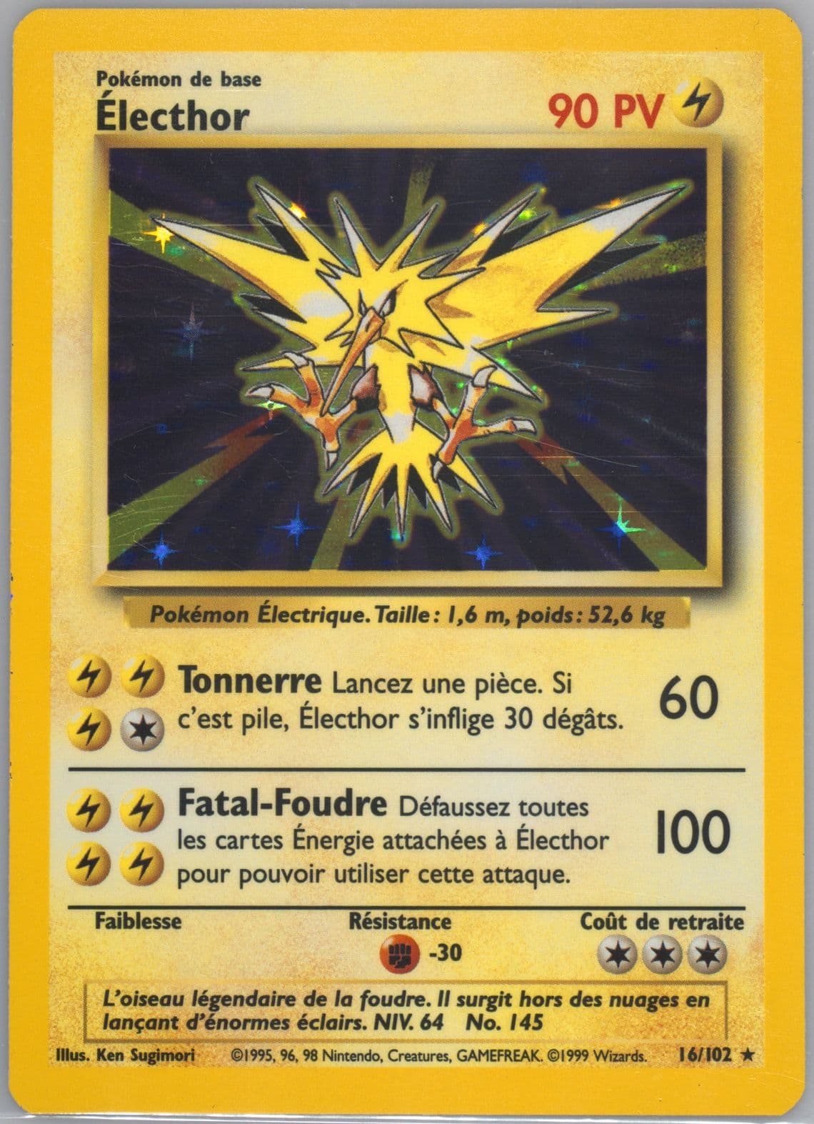 Electhor-Holo (16) 1999 Pokemon French