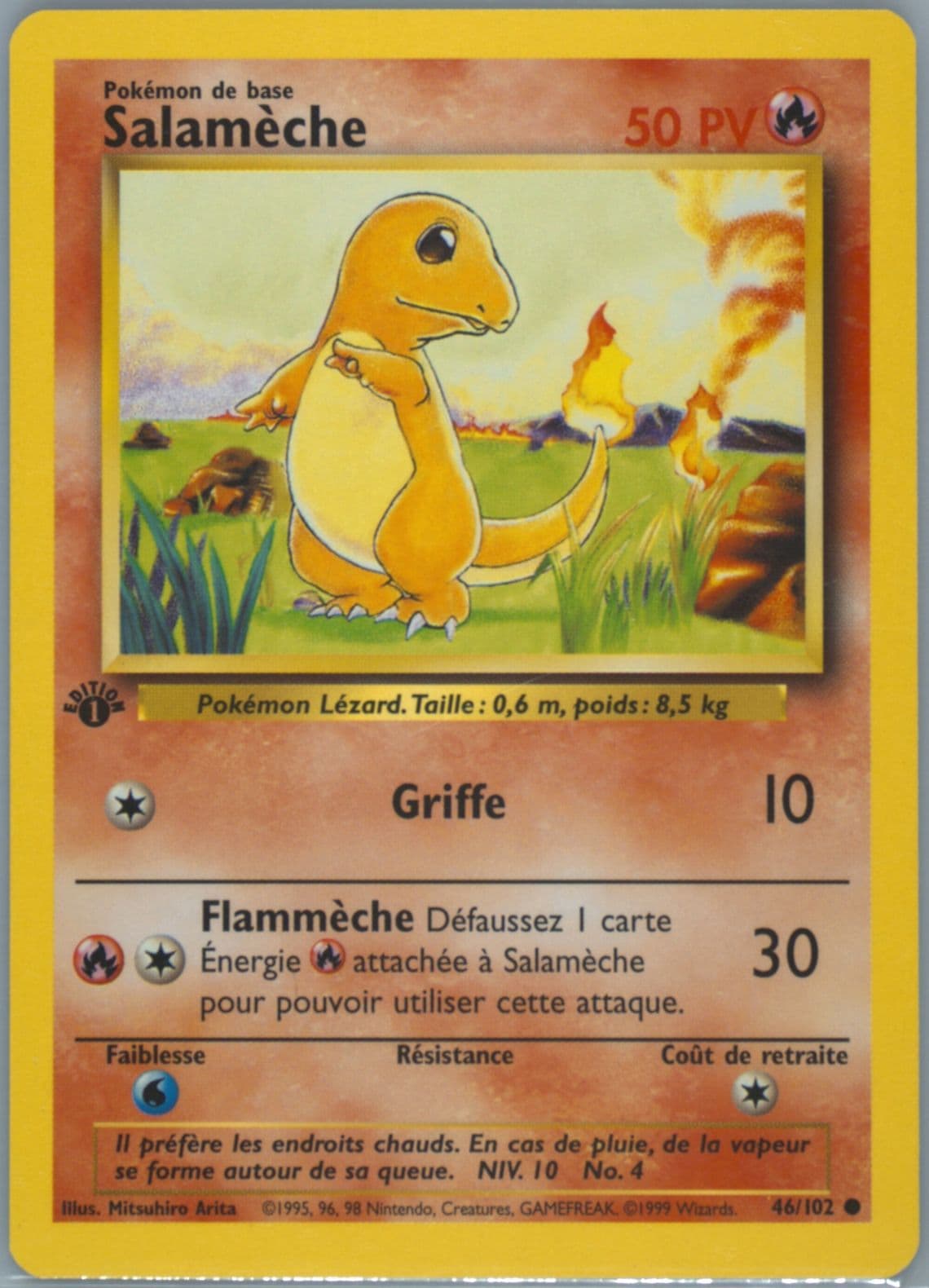 Salameche 1st Edition (46) 1999 Pokemon French