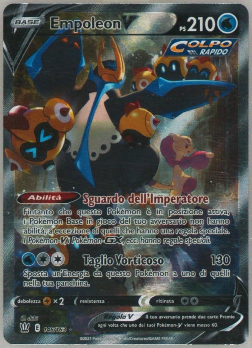 Full Art/Empoleon V Italian (146) 2021 Pokemon Sword & Shield Battle Styles
