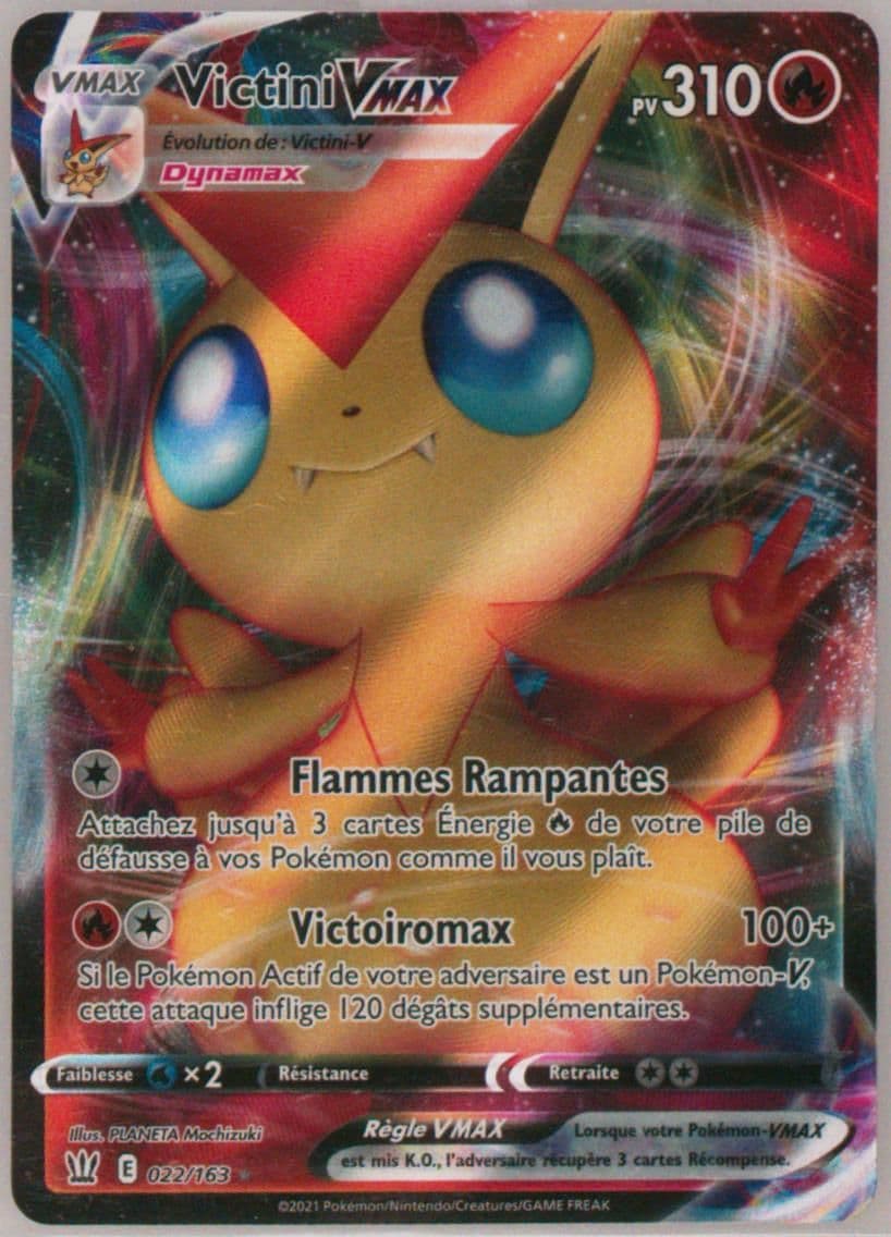 Full Art/Victini Vmax French (022) 2021 Pokemon Sword & Shield Battle Styles
