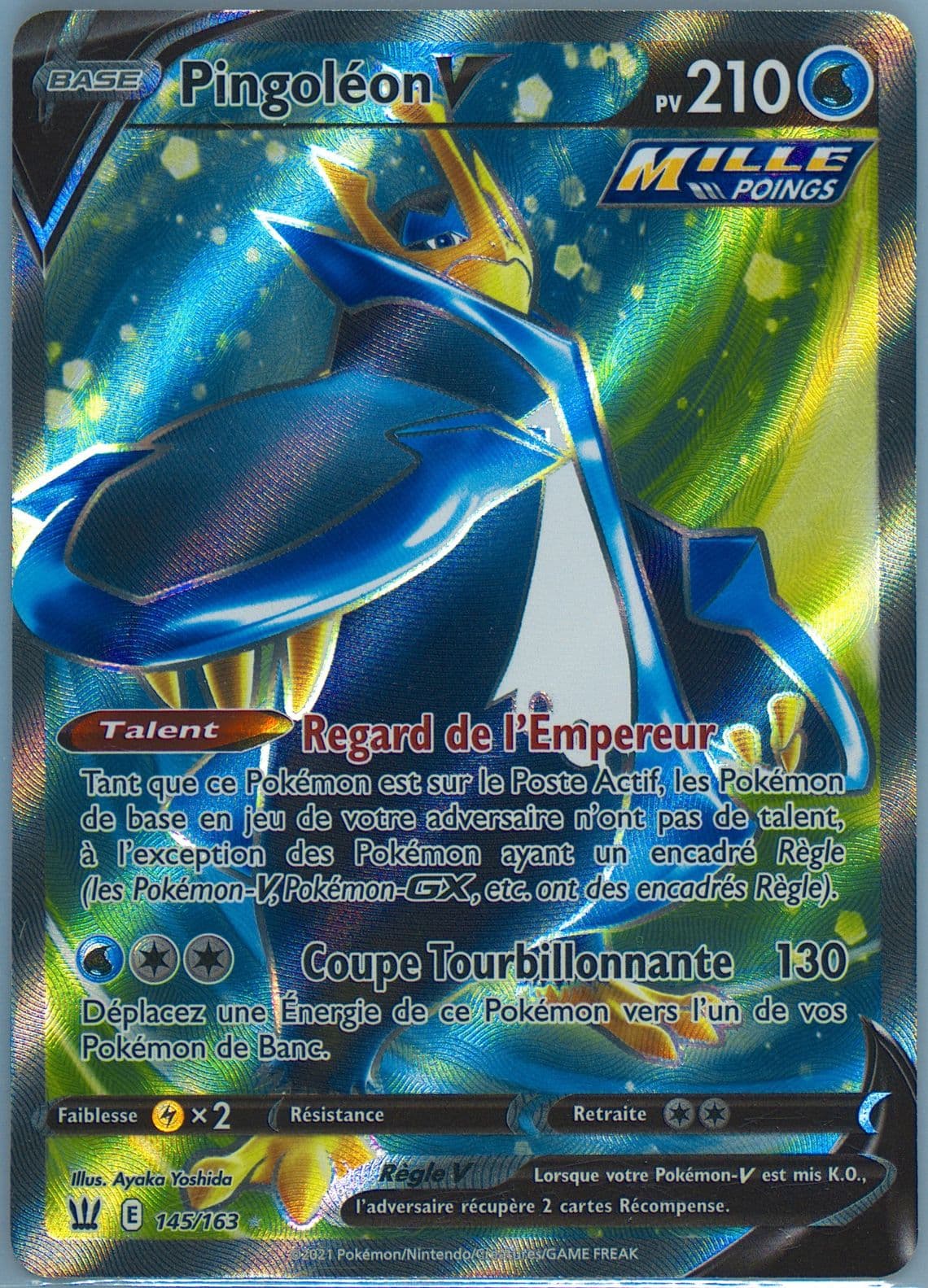 Full Art/Pingoleon V French (145) 2021 Pokemon Sword & Shield Battle Styles