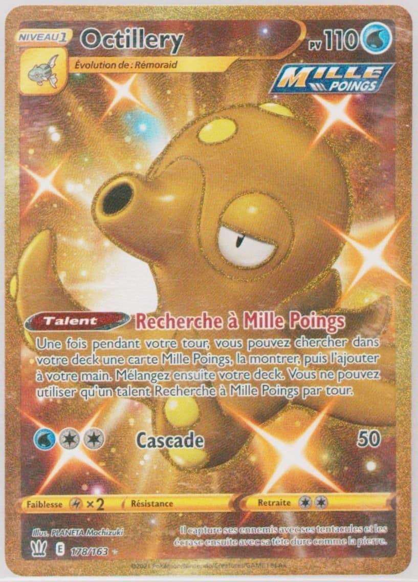 Full Art/Octillery French-Secret (178) 2021 Pokemon Sword & Shield Battle Styles