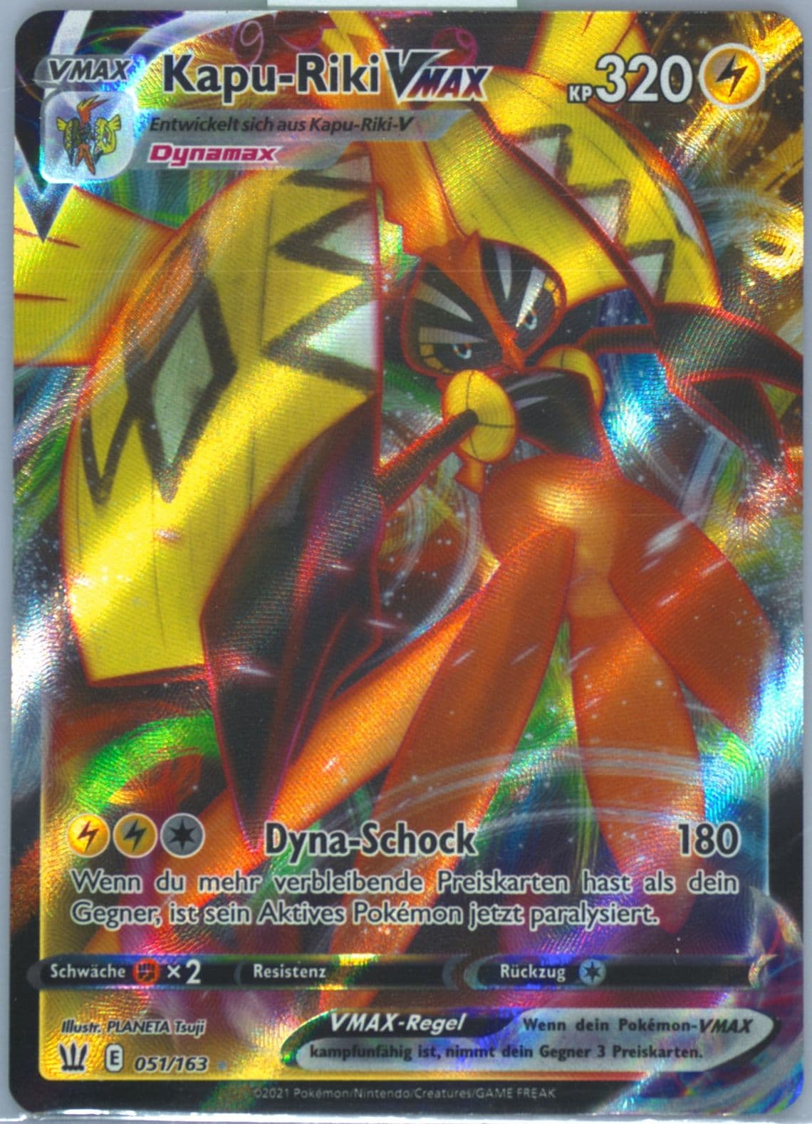 Full Art/Kapu-Riki Vmax German (051) 2021 Pokemon Sword & Shield Battle Styles