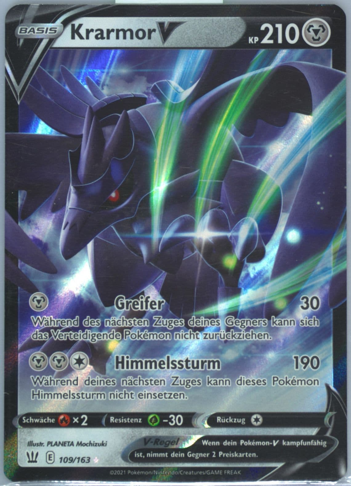 Krarmor V German (109) 2021 Pokemon Sword & Shield Battle Styles