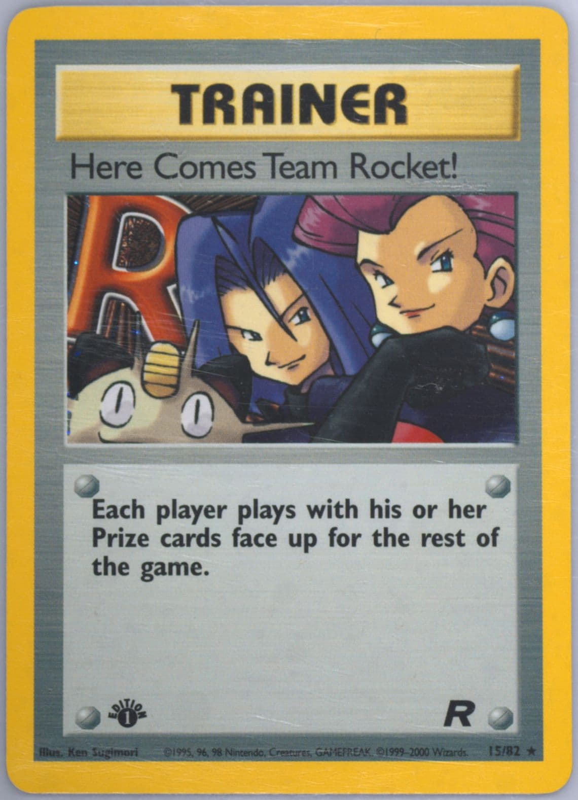 Here Comes Team Rocket!-Holo 1st Edition (15) 2000 Pokemon Rocket