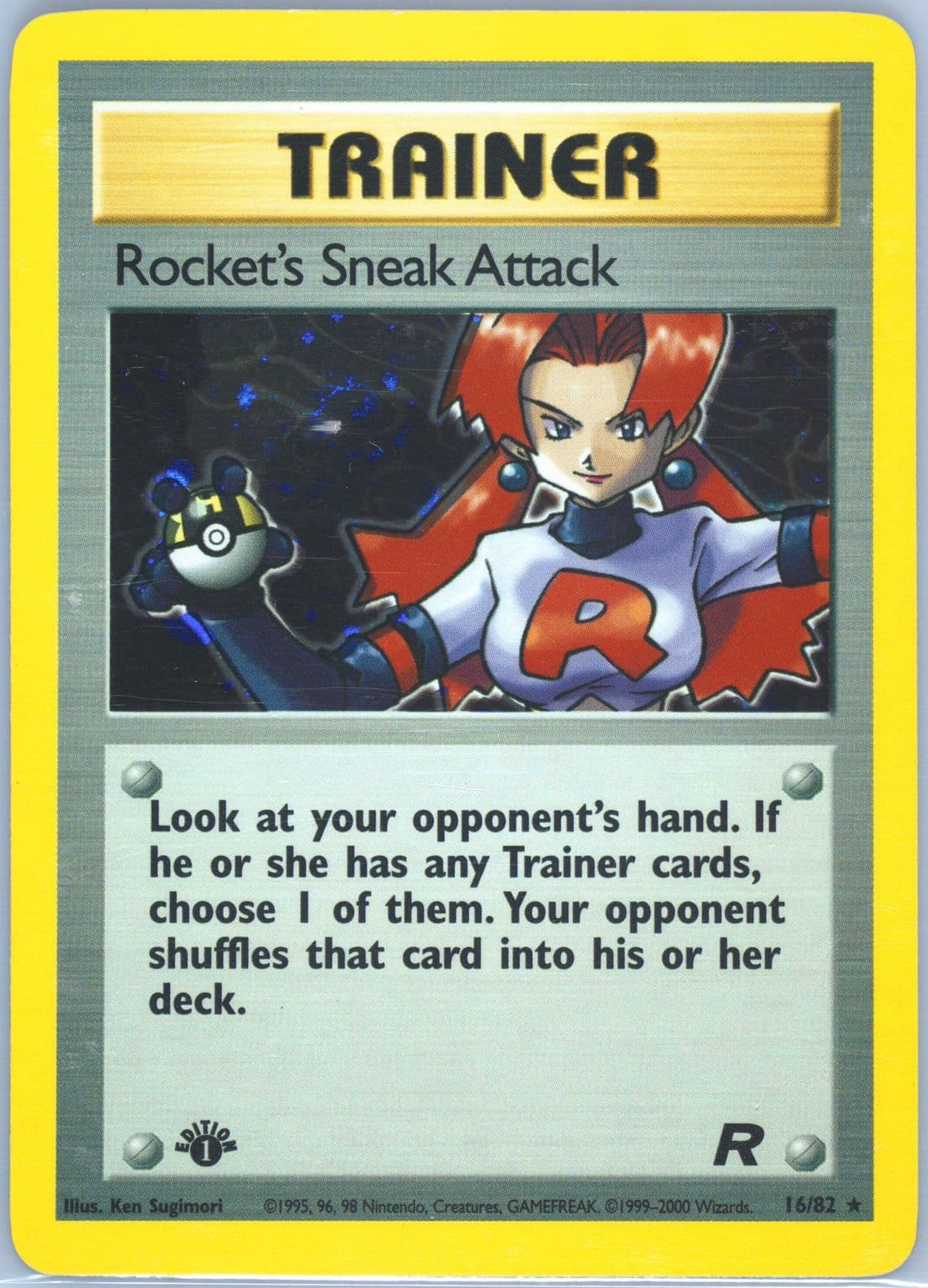Rocket's Sneak Attack-Holo 1st Edition (16) 2000 Pokemon Rocket