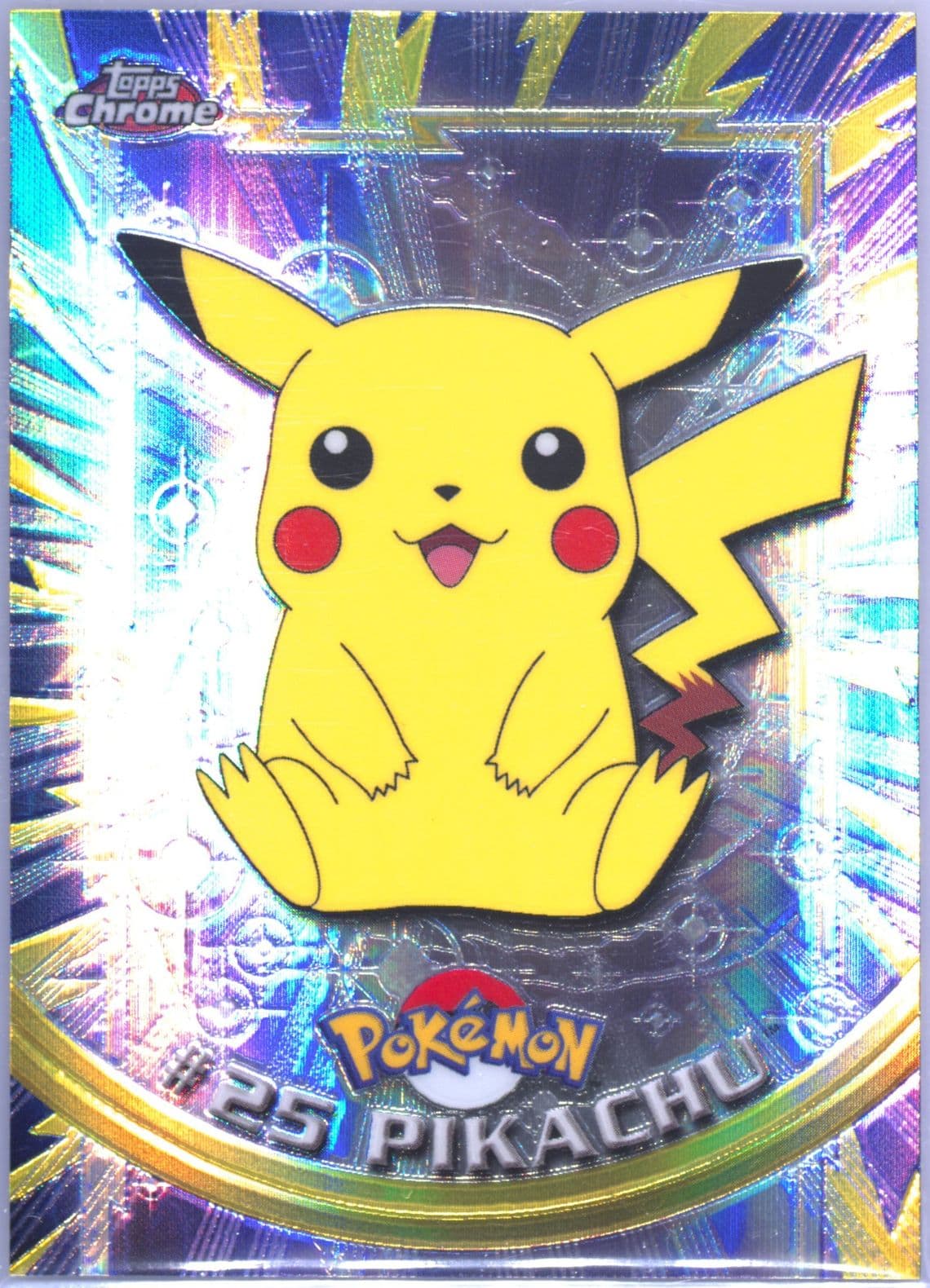 Pikachu Spectra (25) 2000 Topps Chrome Pokemon T.V.