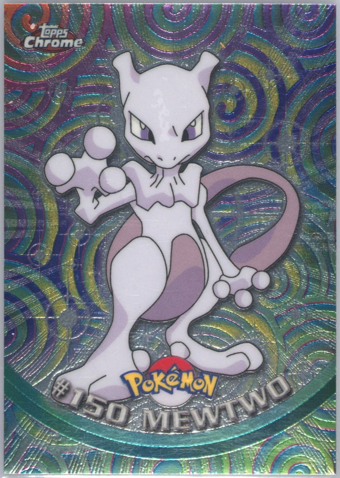 Mewtwo (150) 2000 Topps Chrome Pokemon T.V.