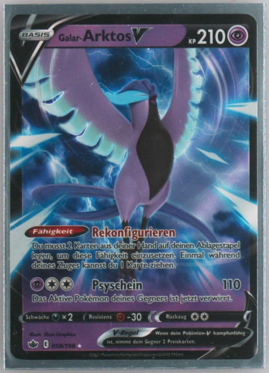 Galar-Arktos V German (058) 2021 Pokemon Sword & Shield Chilling Reign