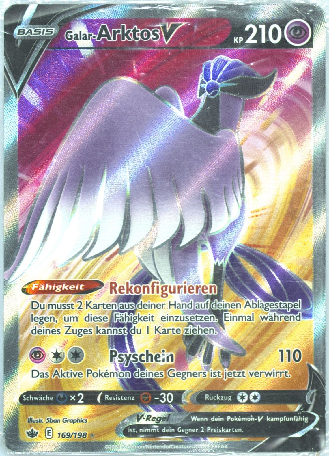 Full Art/Galar-Arktos V German (169) 2021 Pokemon Sword & Shield Chilling Reign