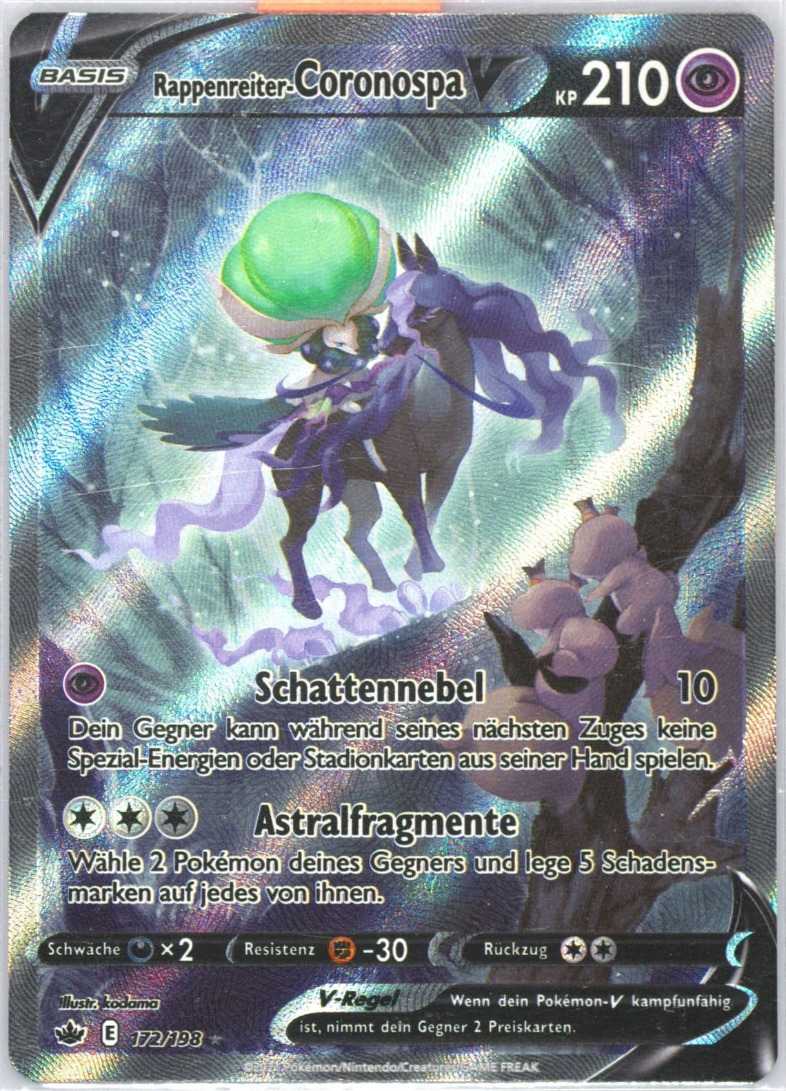 Full Art/Rappenreiter-Coronospa V German (172) 2021 Pokemon Sword & Shield Chilling Reign