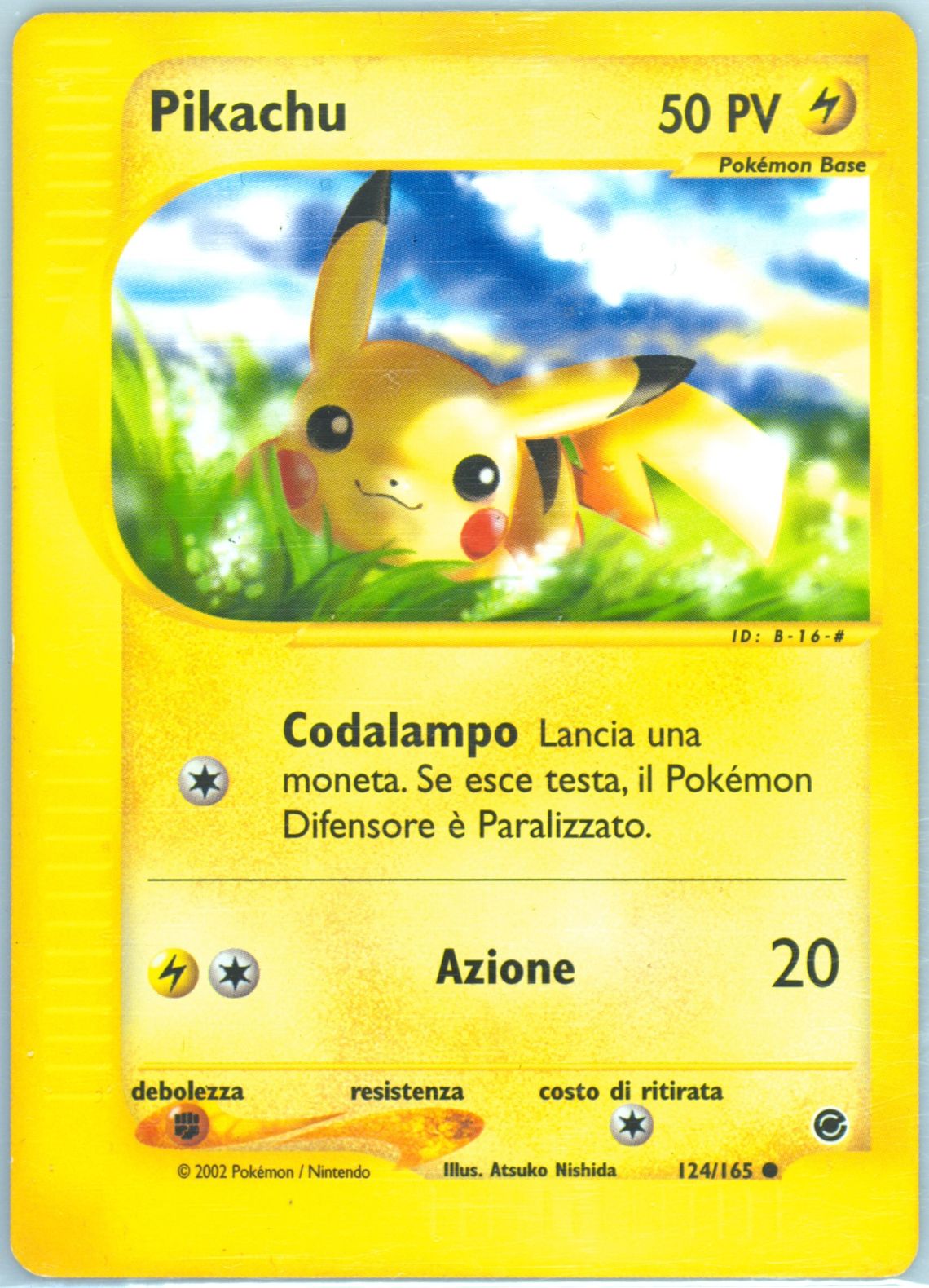 Pikachu Italian (124) 2002 Pokemon Expedition