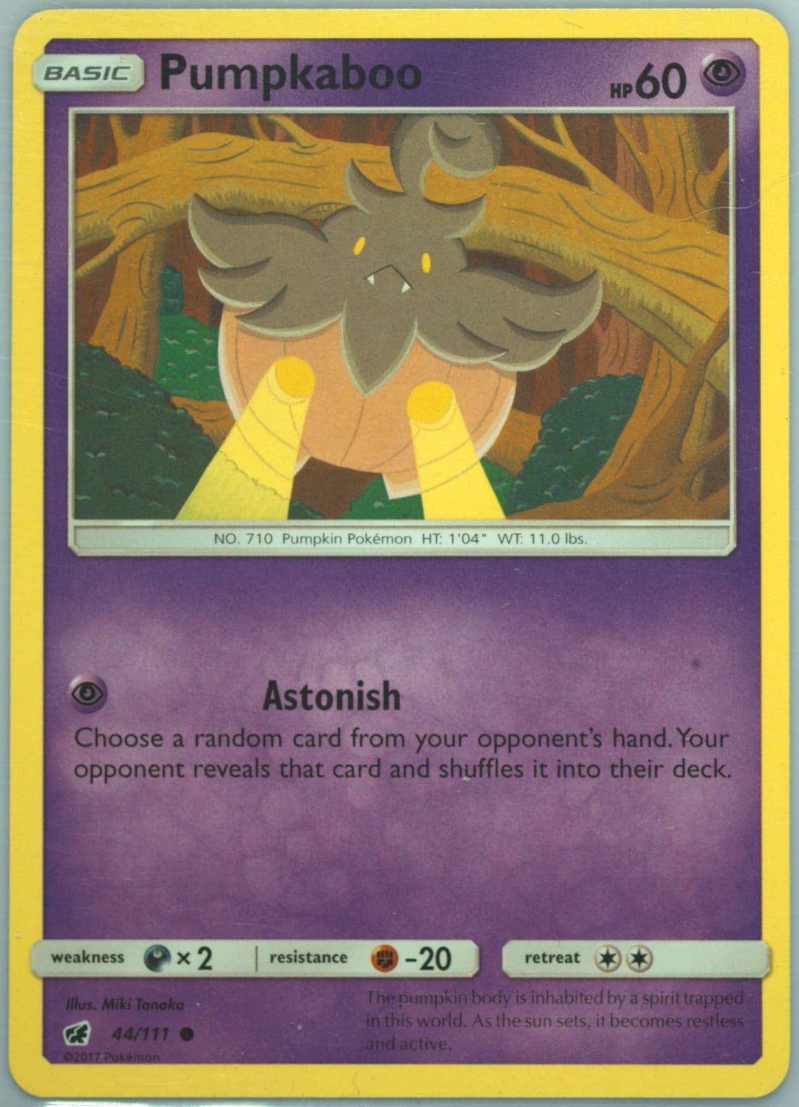 Pumpkaboo (44) 2017 Pokemon Sun & Moon Crimson Invasion