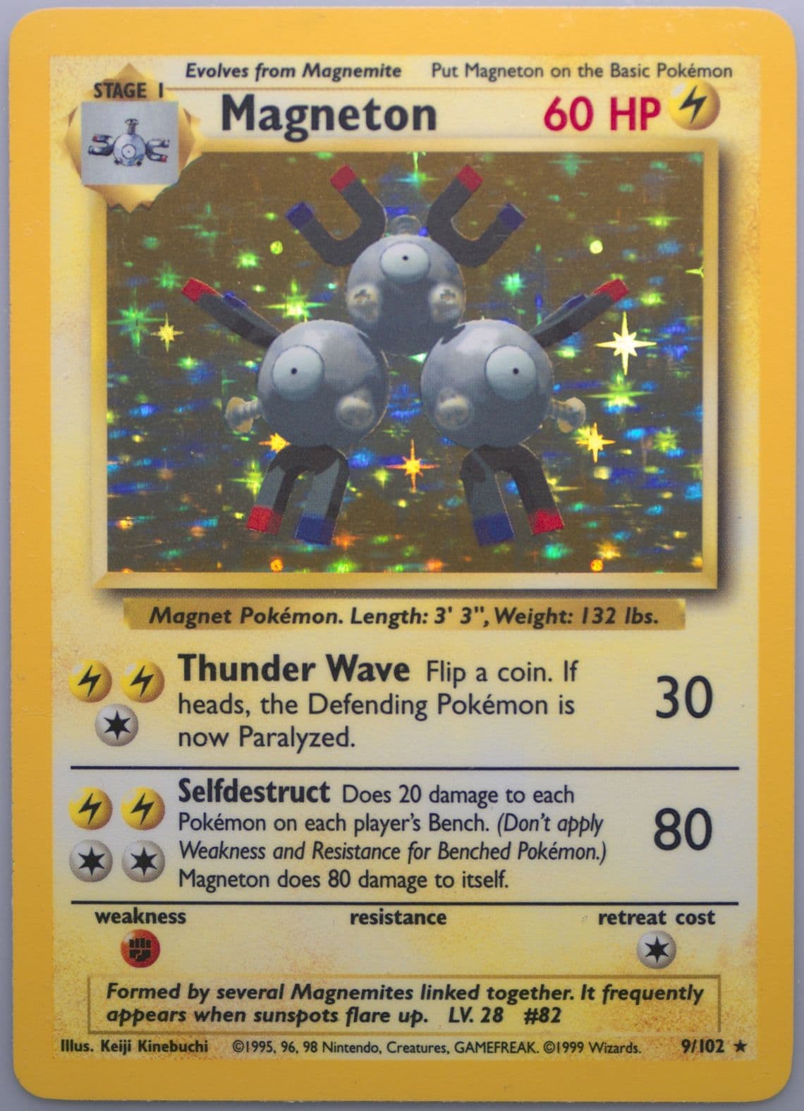 Magneton-Holo (9) 1999 Pokemon Game