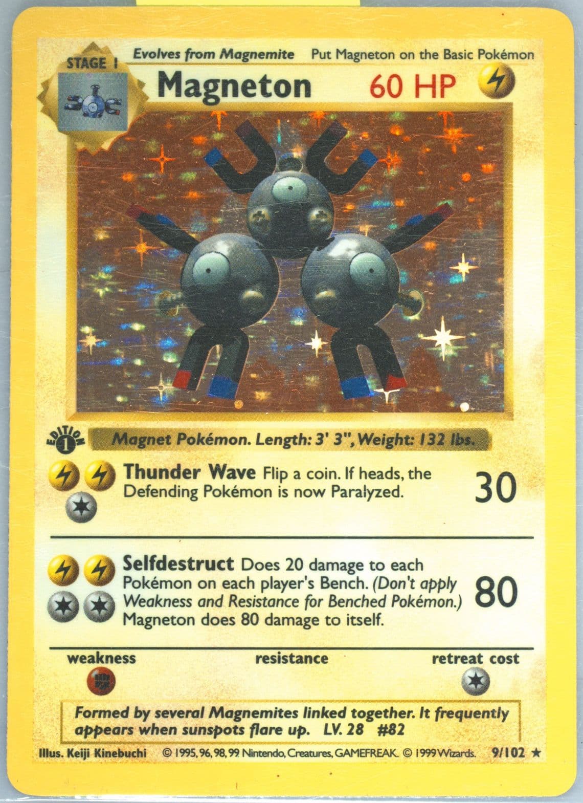 Magneton-Holo 1st Edition (9) 1999 Pokemon Game