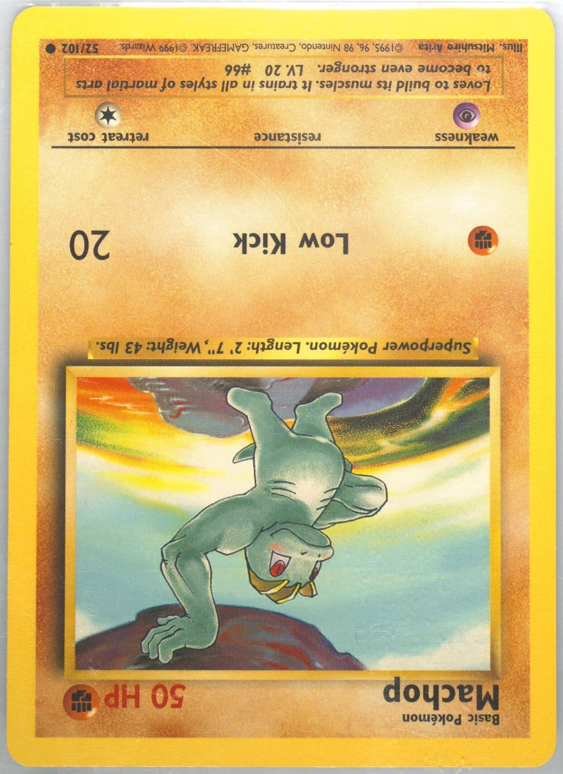 Machop (52) 1999 Pokemon Game
