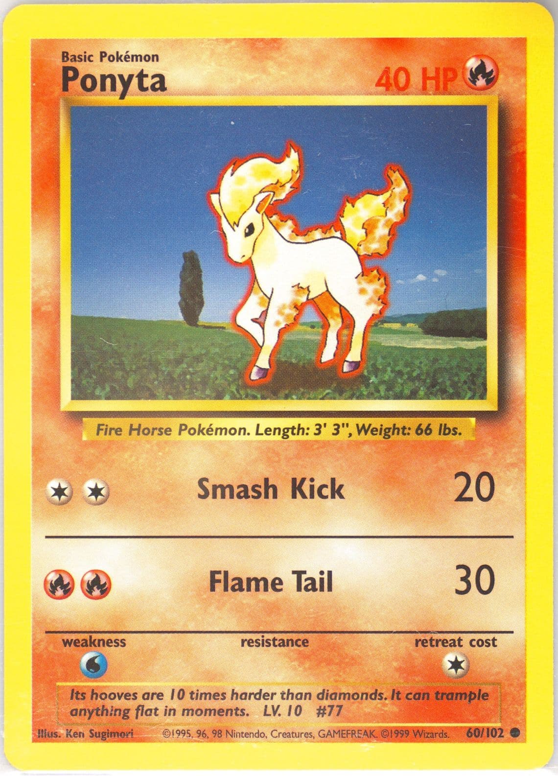 Ponyta (60) 1999 Pokemon Game