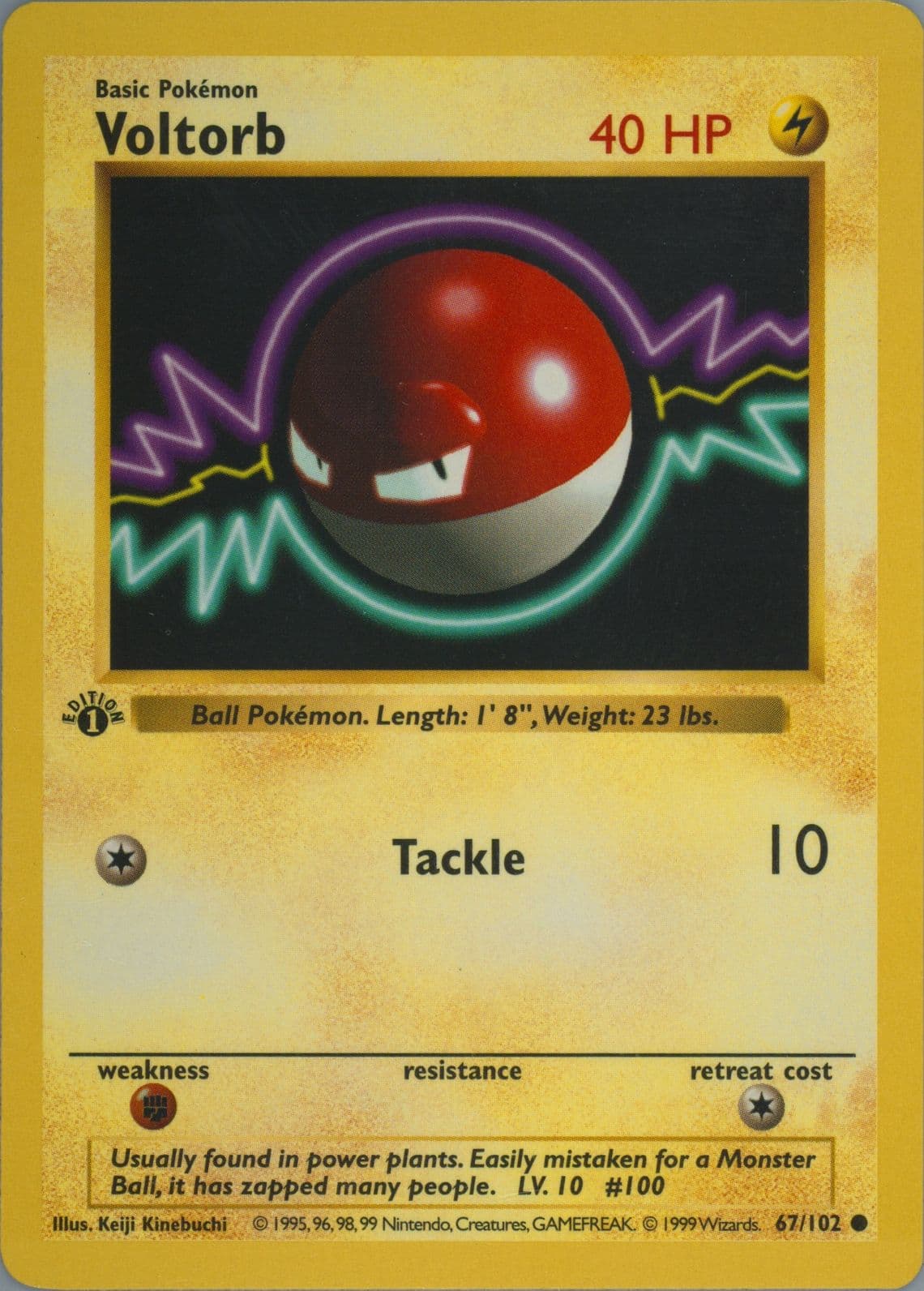 Voltorb 1st Edition (67) 1999 Pokemon Game