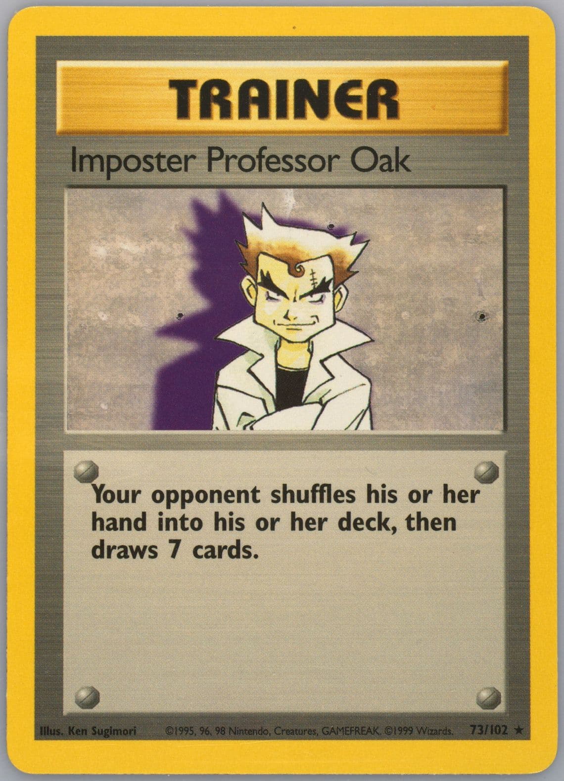 Imposter Professor Oak (73) 1999 Pokemon Game