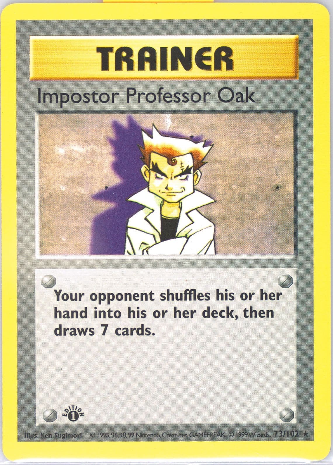 Impostor Professor Oak 1st Edition (73) 1999 Pokemon Game