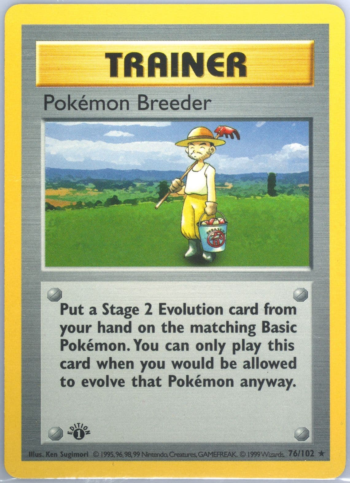 Pokemon Breeder 1st Edition (76) 1999 Pokemon Game