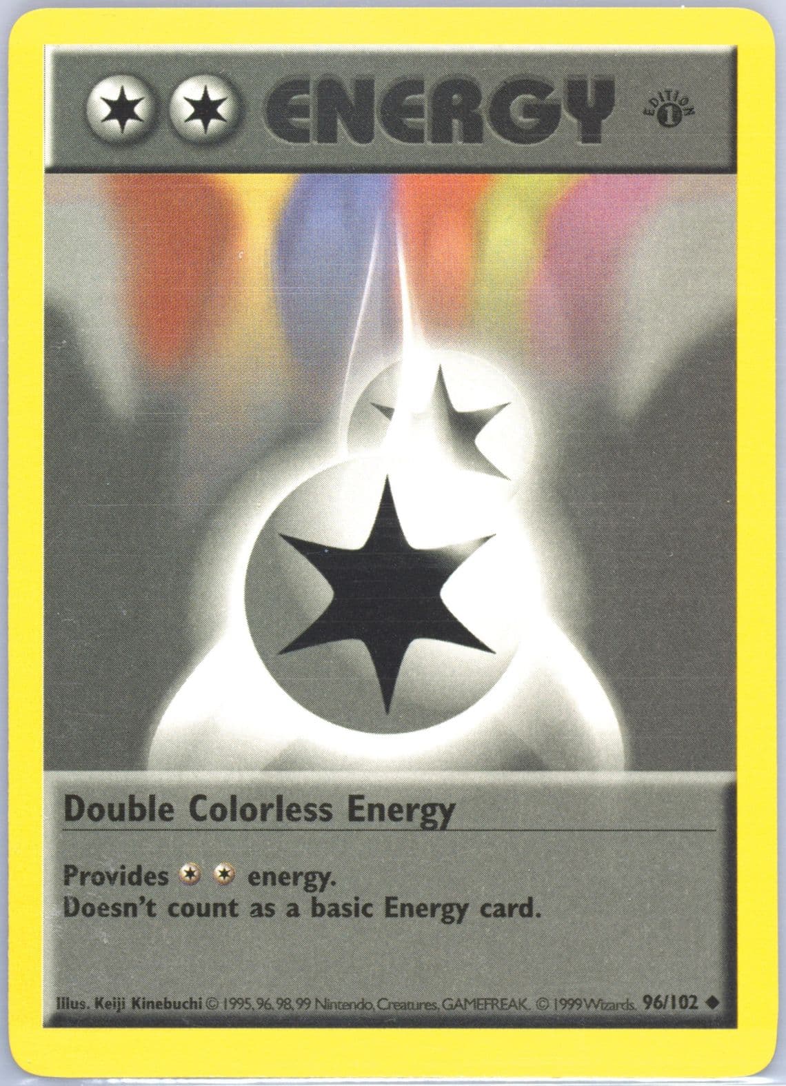 Double Colorless Energy 1st Edition (96) 1999 Pokemon Game