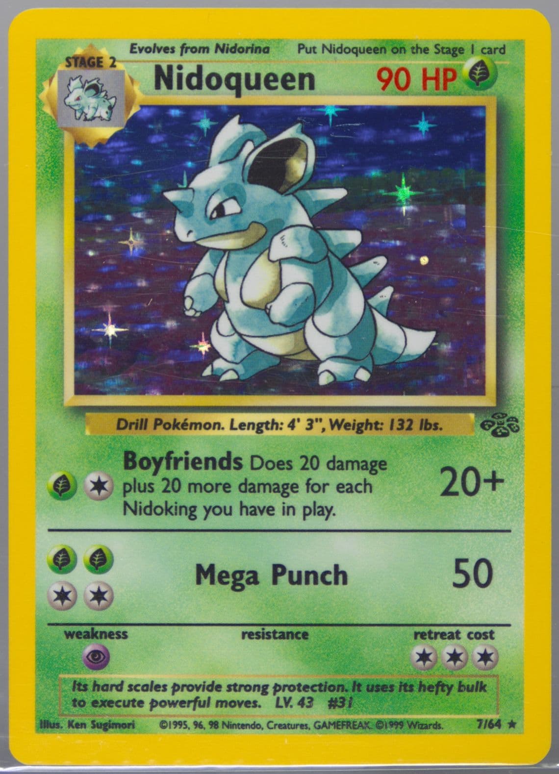 Nidoqueen-Holo (7) 1999 Pokemon Jungle