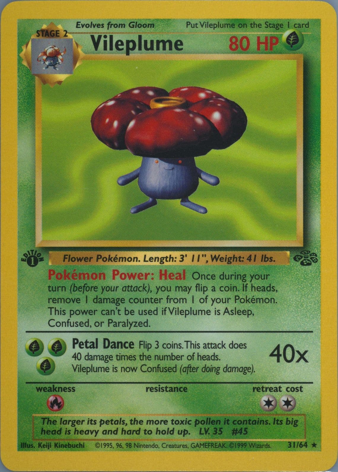 Vileplume 1st Edition (31) 1999 Pokemon Jungle