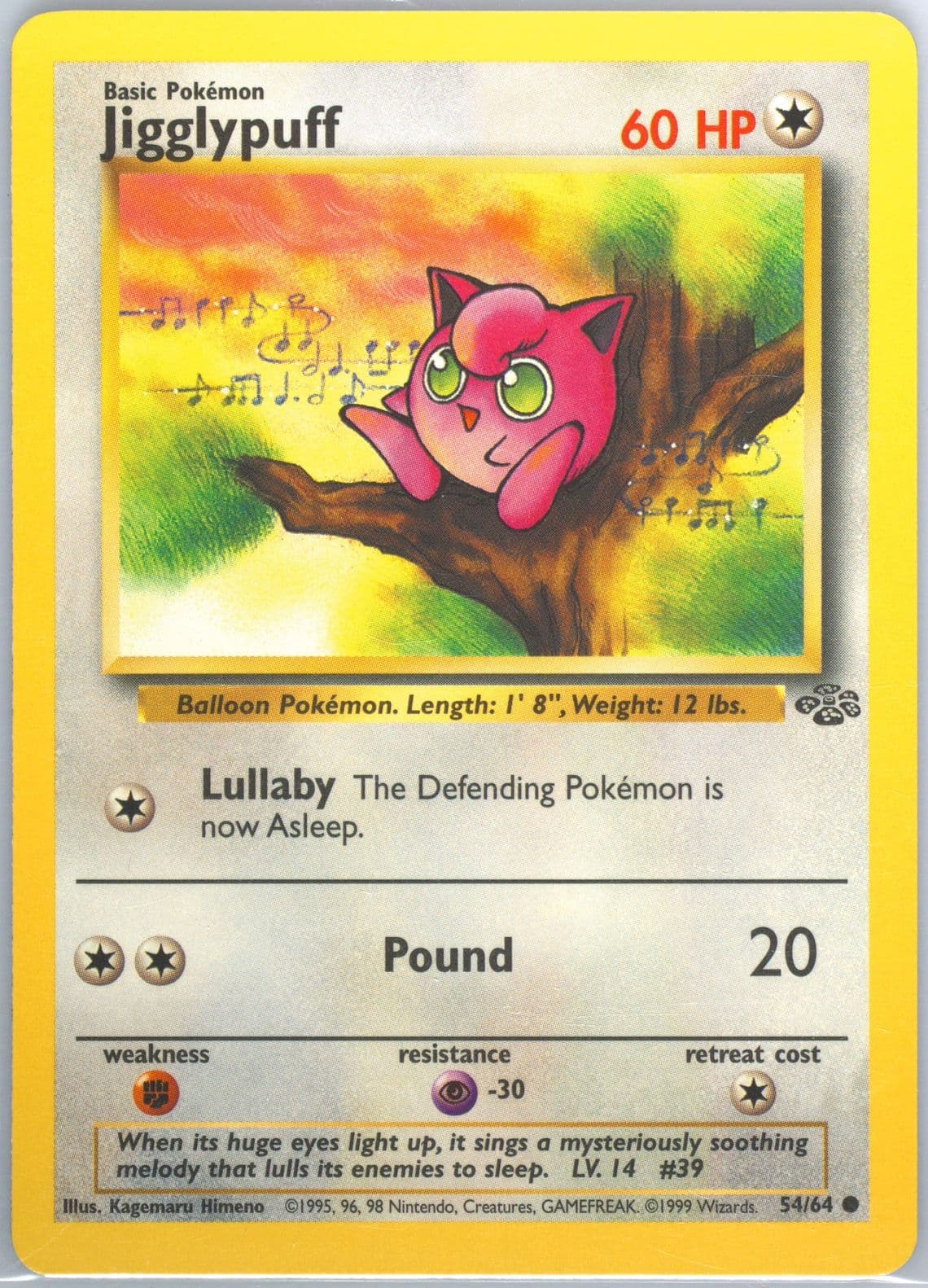 Jigglypuff (54) 1999 Pokemon Jungle