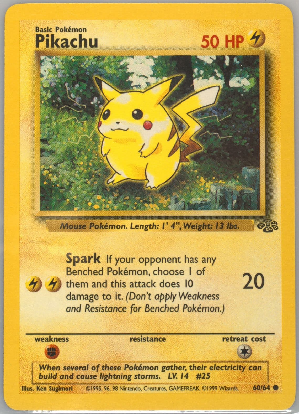 Pikachu (60) 1999 Pokemon Jungle