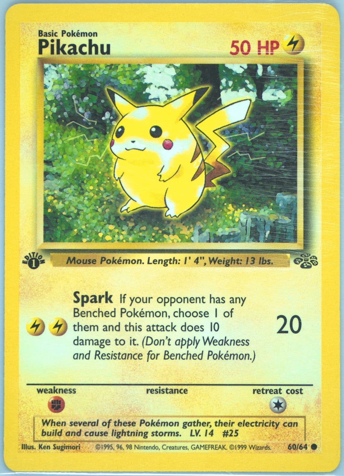 Pikachu 1st Edition (60) 1999 Pokemon Jungle