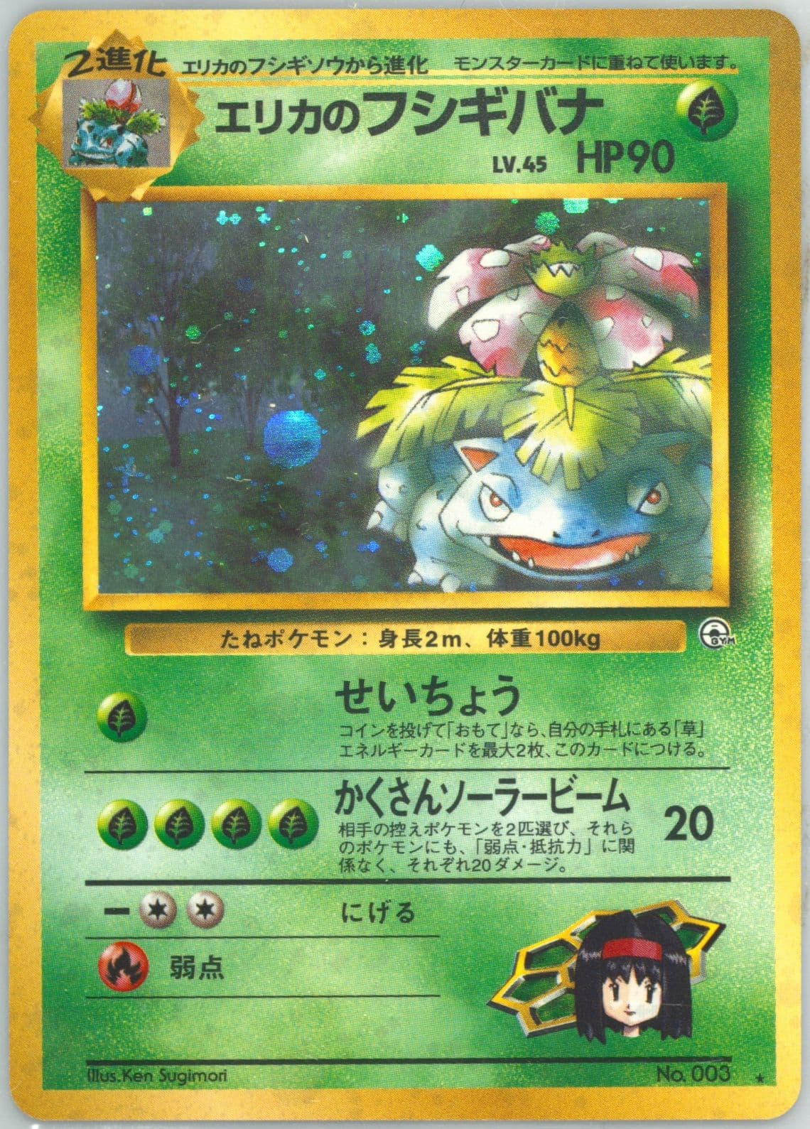 Erika's Venusaur-Holo (3) 1999 Pokemon Japanese Gym 2
