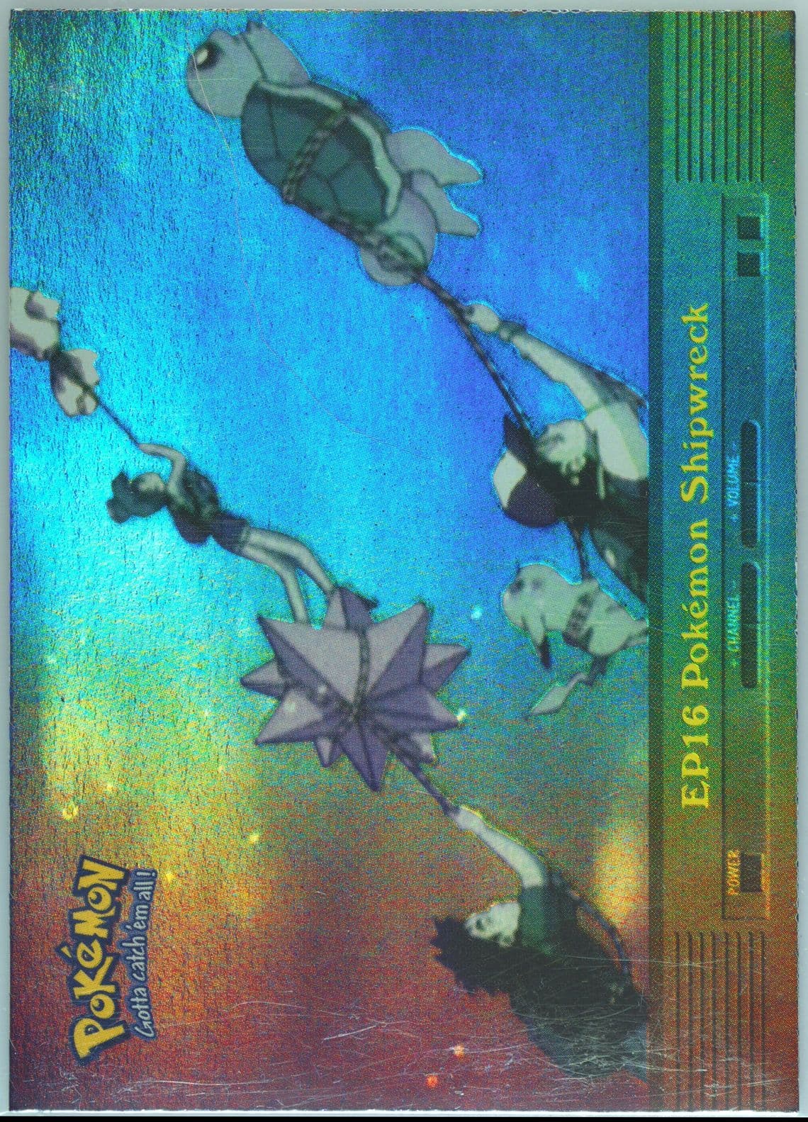Pokemon Shipwreck Rainbow Foil (EP16) 2000 Topps Pokemon TV Animation Series 2 Episode Cards