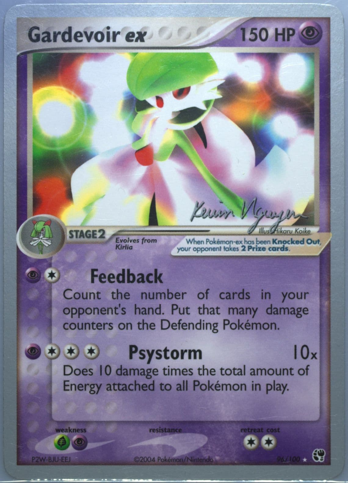 Gardevoir EX Team Rushdown (96) 2004 Pokemon World Championships Promo