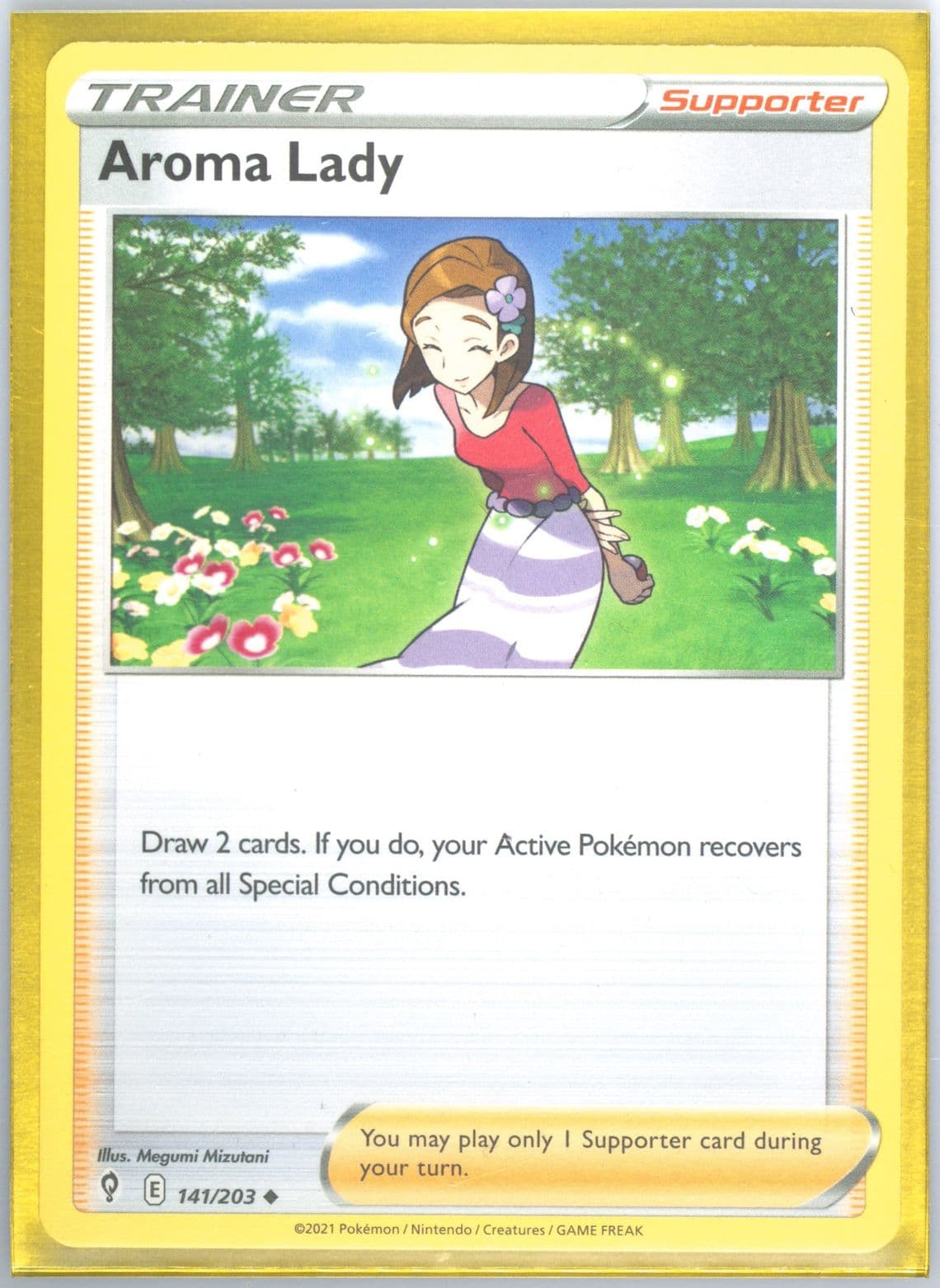 Aroma Lady (141) 2021 Pokemon Sword & Shield Evolving Skies
