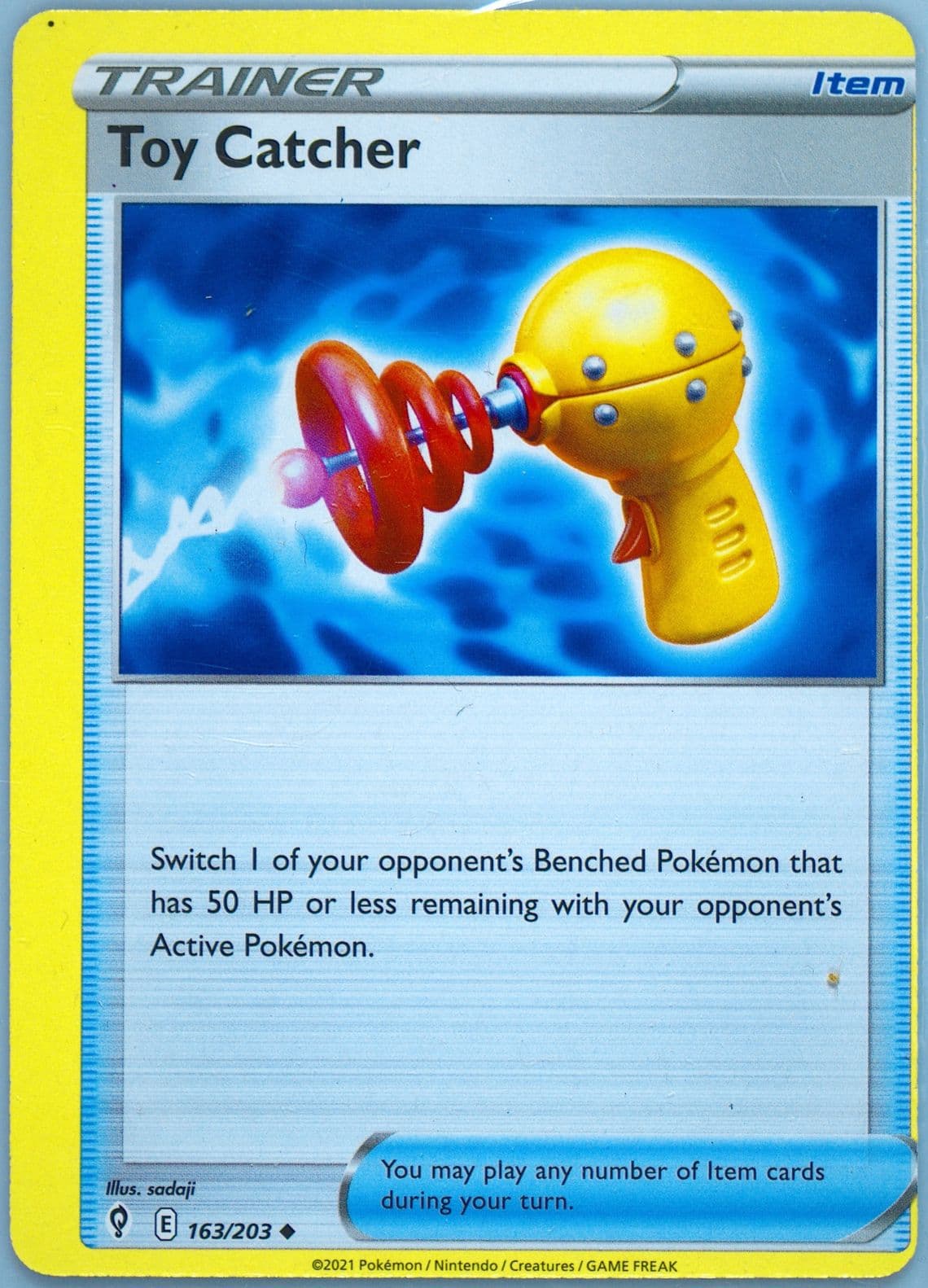 Toy Catcher (163) 2021 Pokemon Sword & Shield Evolving Skies