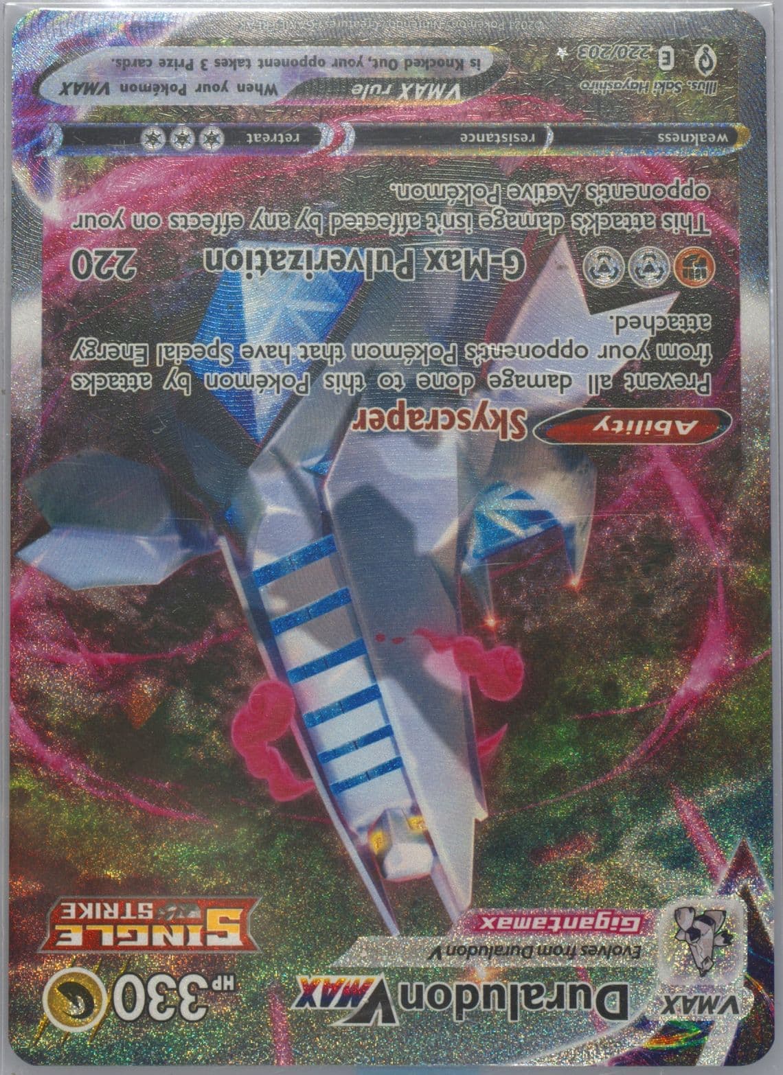 Full Art/Duraludon Vmax Secret (220) 2021 Pokemon Sword & Shield Evolving Skies
