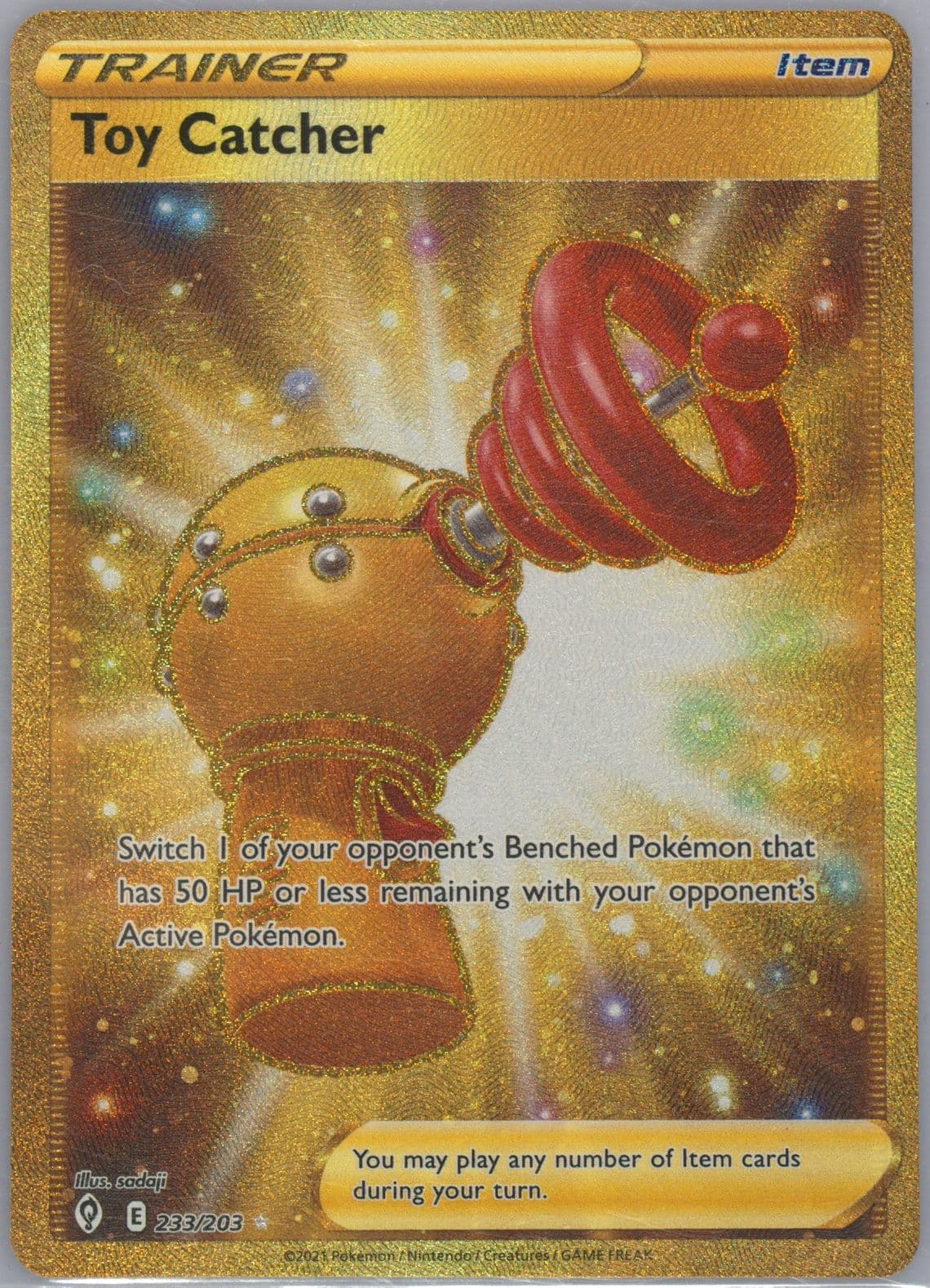 Full Art/Toy Catcher Secret (233) 2021 Pokemon Sword & Shield Evolving Skies