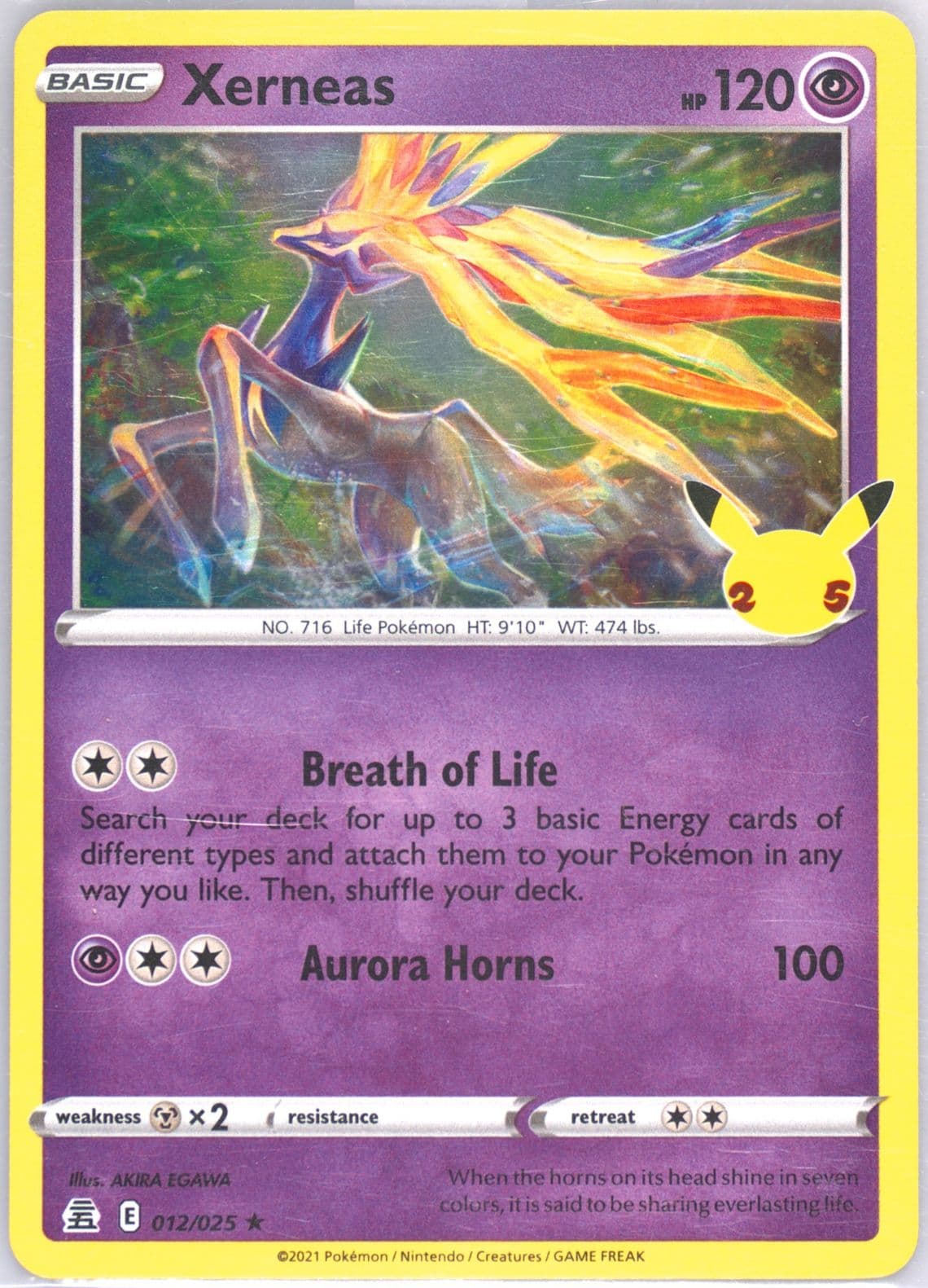 Xerneas (012) 2021 Pokemon Celebrations