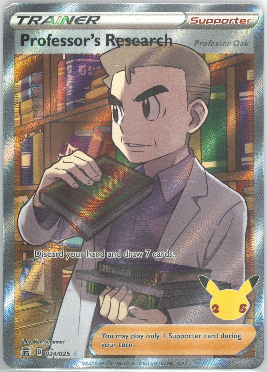 Full Art/Professor's Research (024) 2021 Pokemon Celebrations