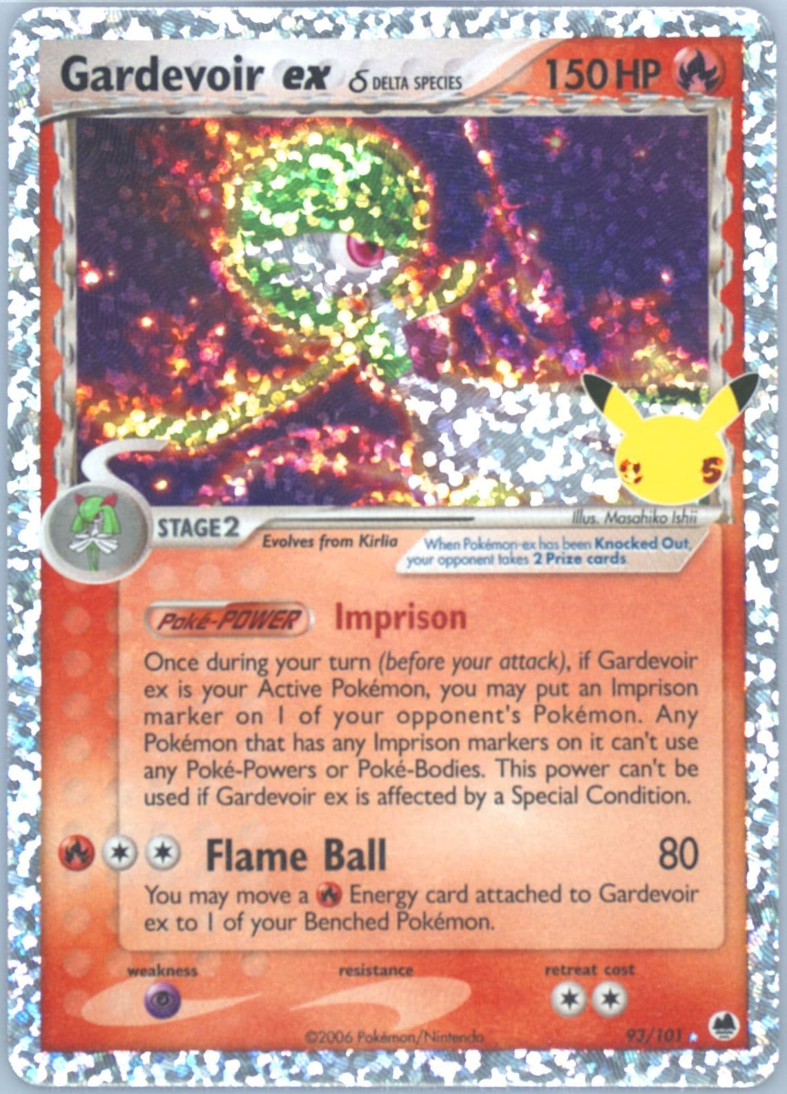 Gardevoir EX-Holo (93) 2021 Pokemon Celebrations Classic Collection