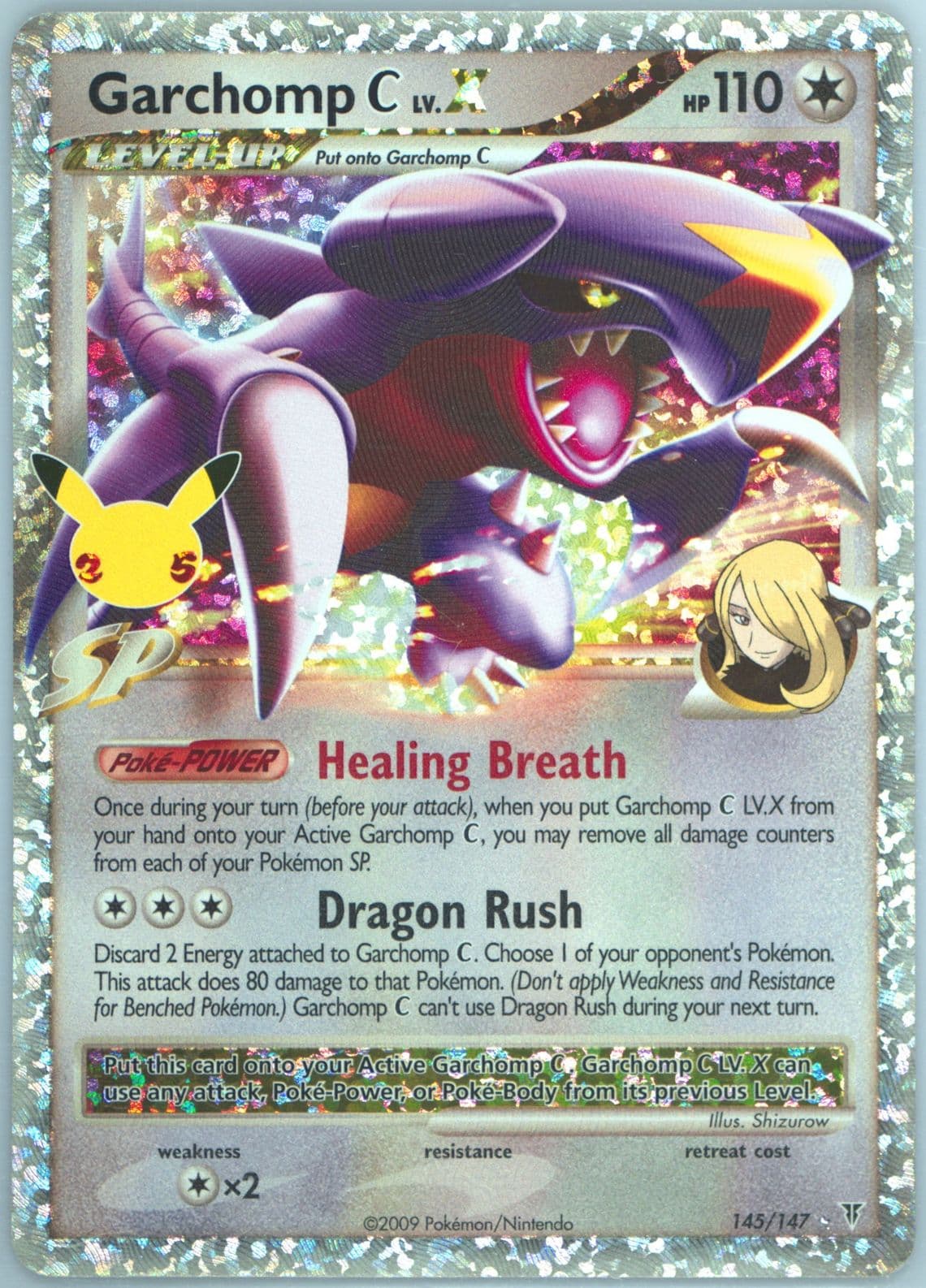 Garchomp C LV.X-Holo (145) 2021 Pokemon Celebrations Classic Collection