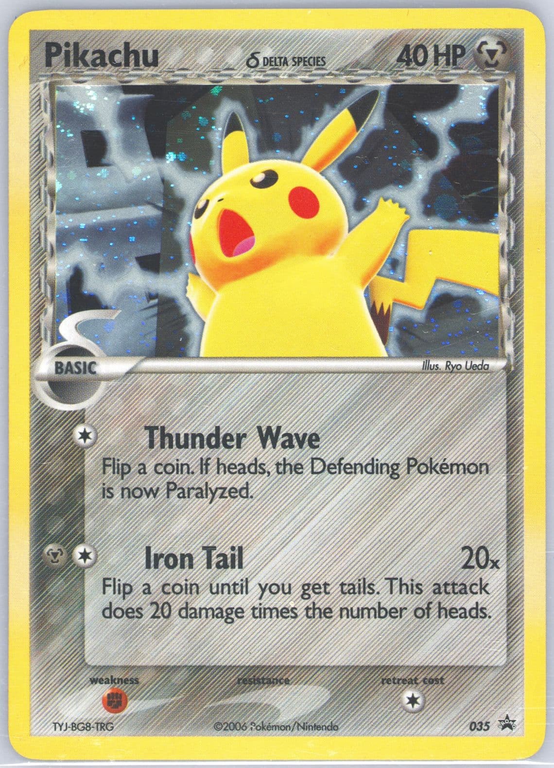 Pikachu 2007 Pokemon Official Magazine (035) 2006 Pokemon Black Star Promos