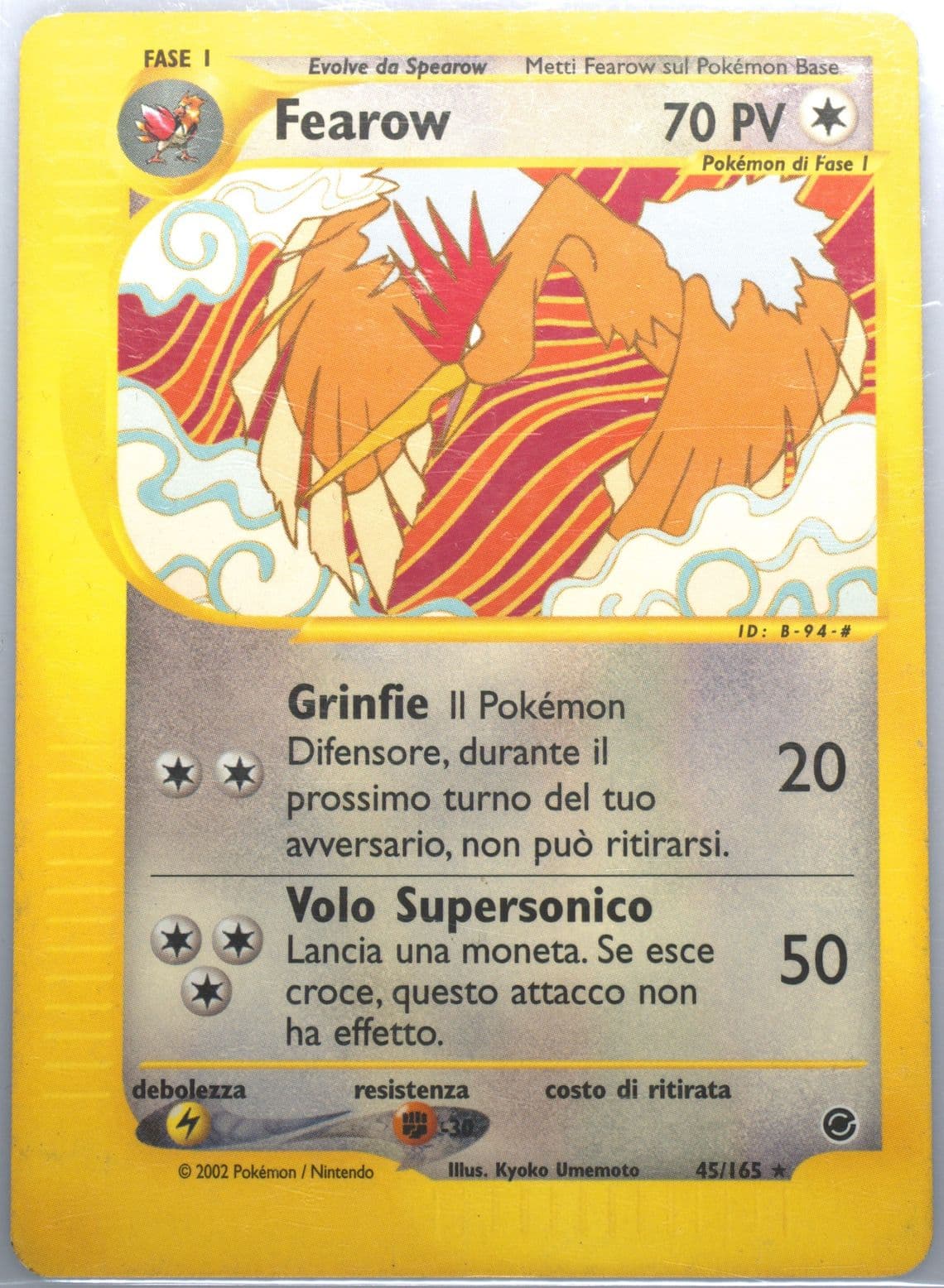 Fearow Italian (45) 2002 Pokemon Expedition