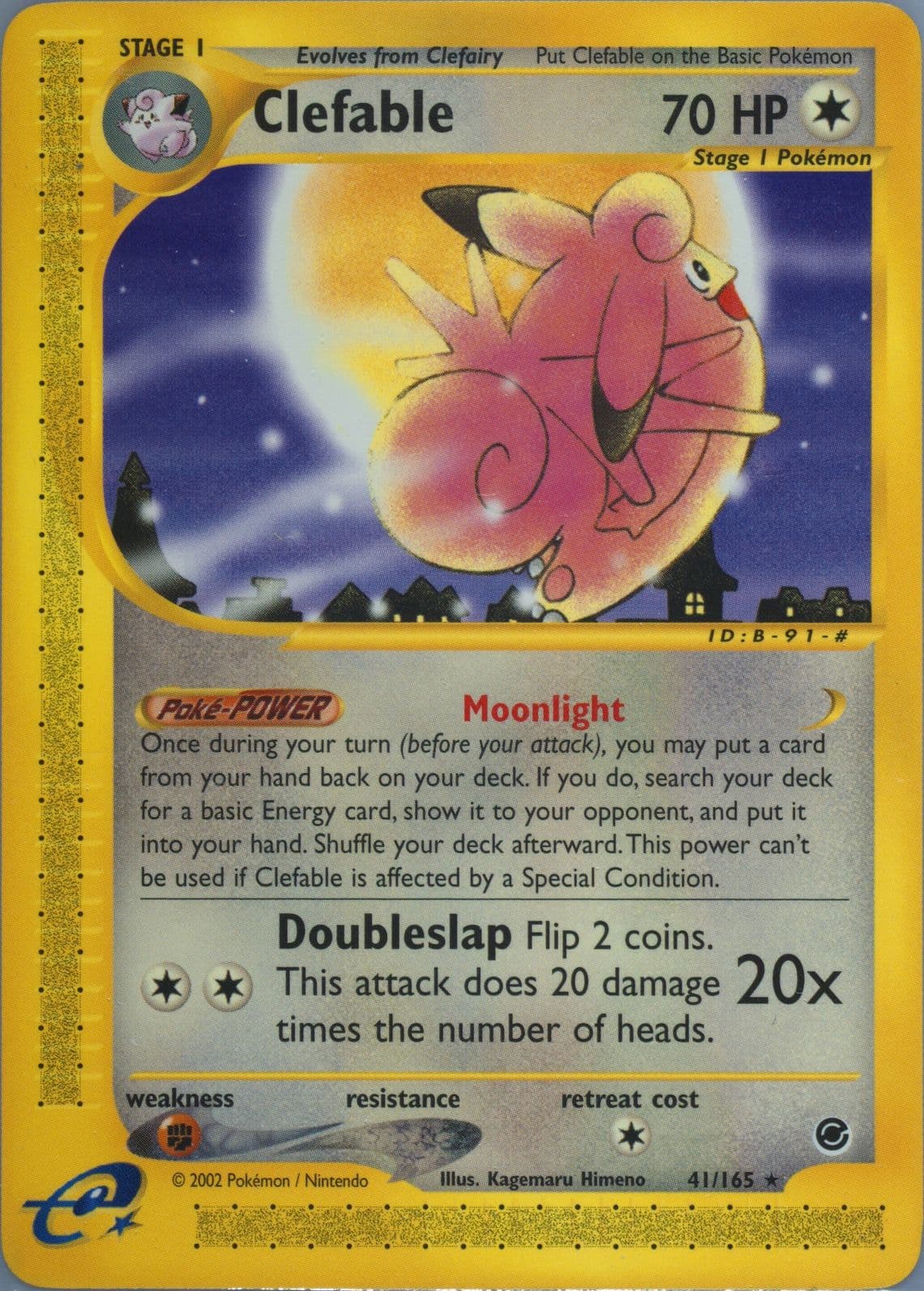Clefable (41) 2002 Pokemon Expedition