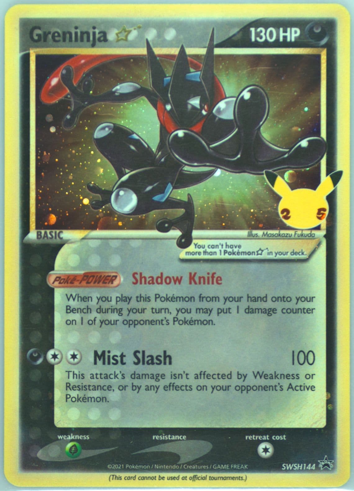 Greninja-Gold Star Celebrations Elite Trainer Box (144) 2021 Pokemon Swsh Black Star Promo