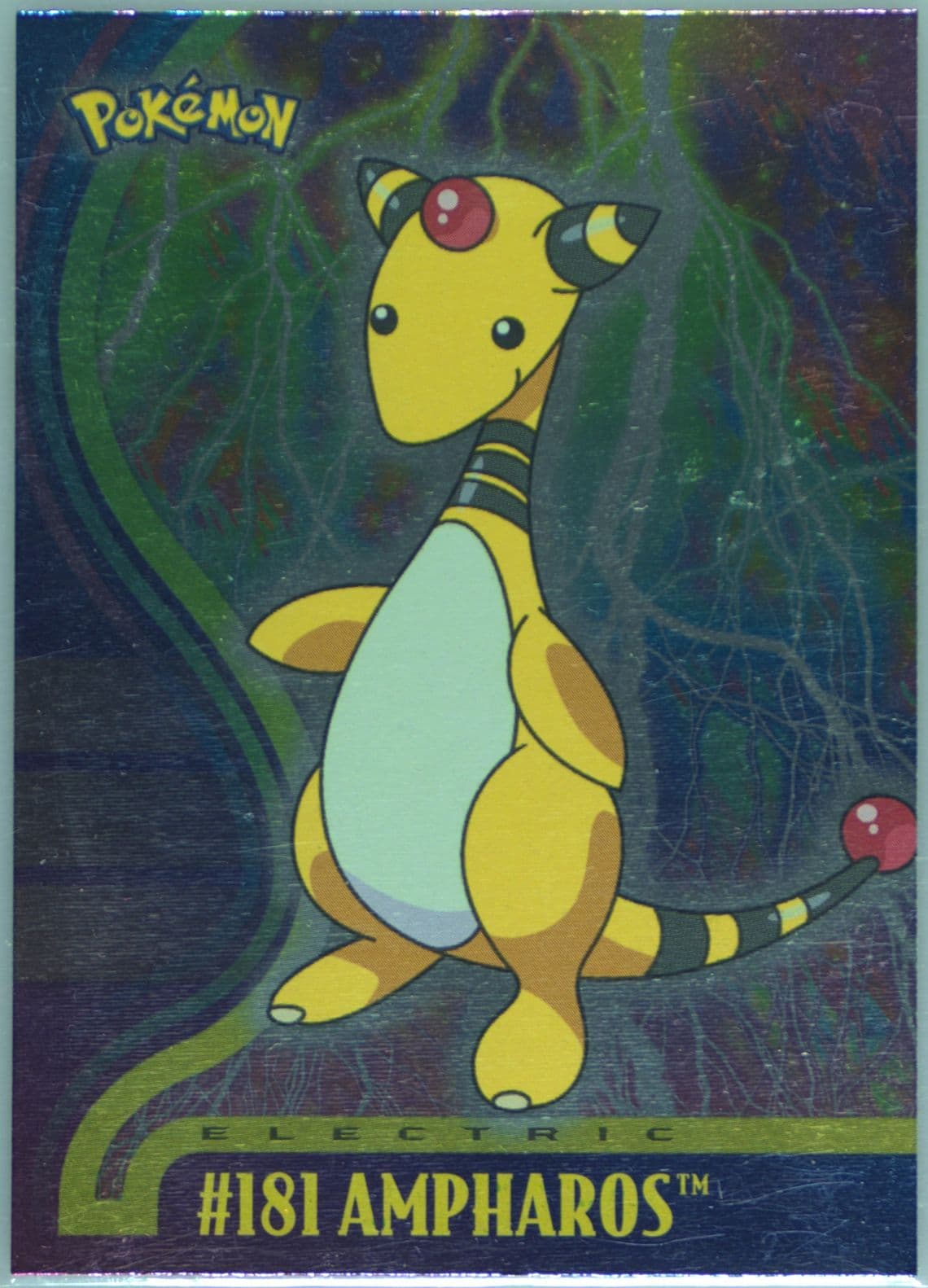 Ampharos Foil (181) 2001 Topps Pokemon Johto Series 1