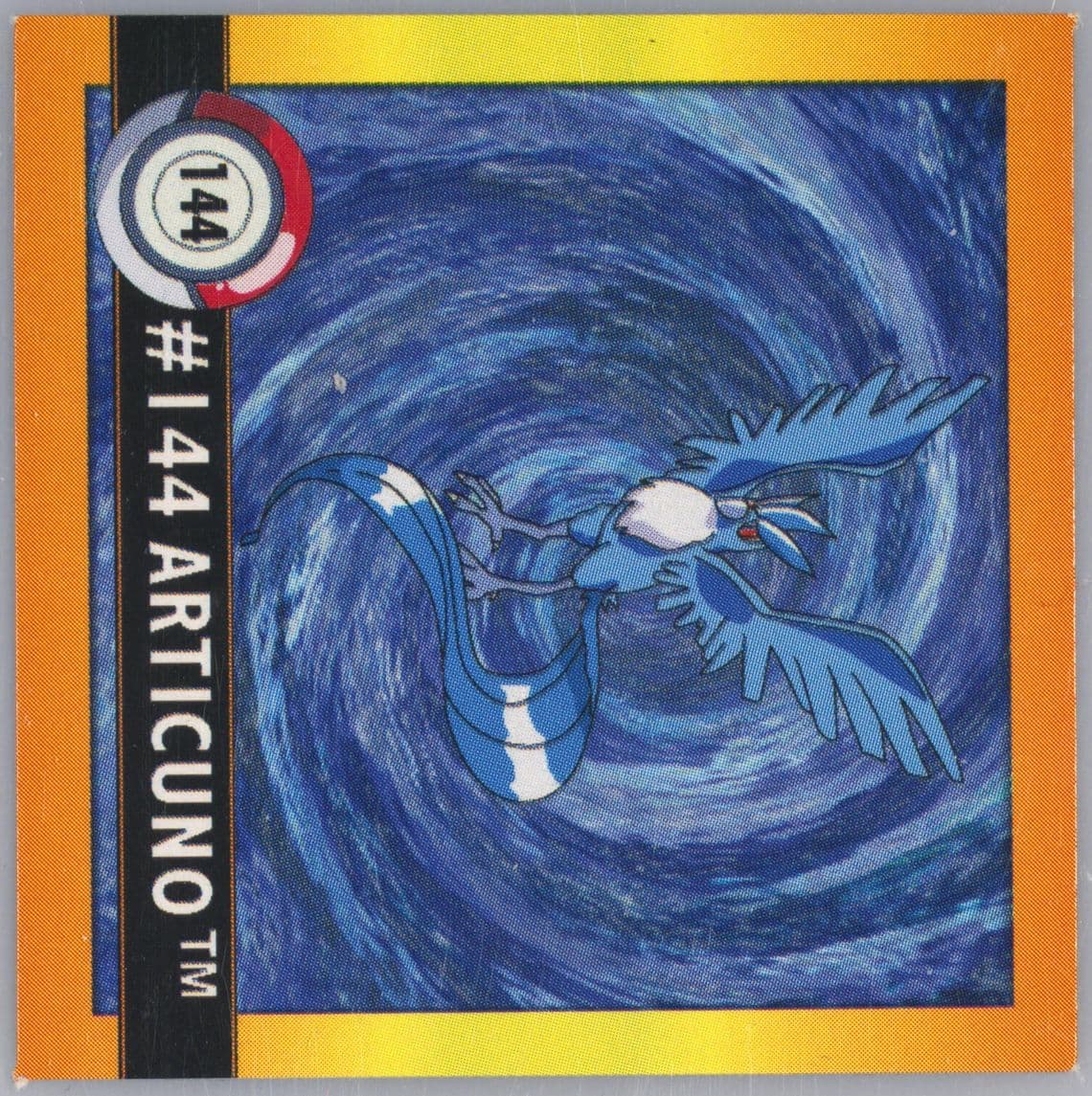 Articuno (144) 1999 Pokemon Stickers Series 1