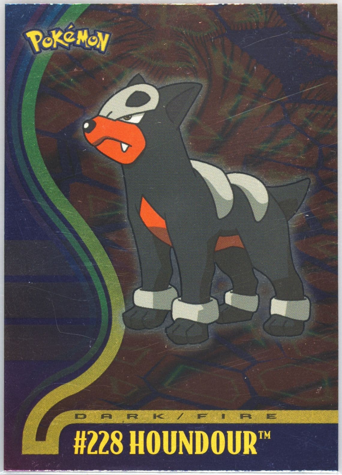 Houndour Foil (228) 2001 Topps Pokemon Johto League Champions